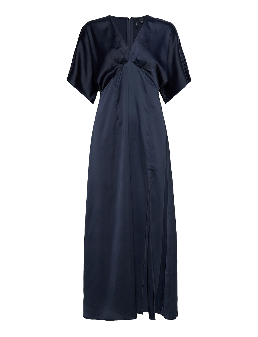 Vero Moda - VMREBECCA 2/4 ANKLE DRESS WVN GA CE - navy blazer - 0