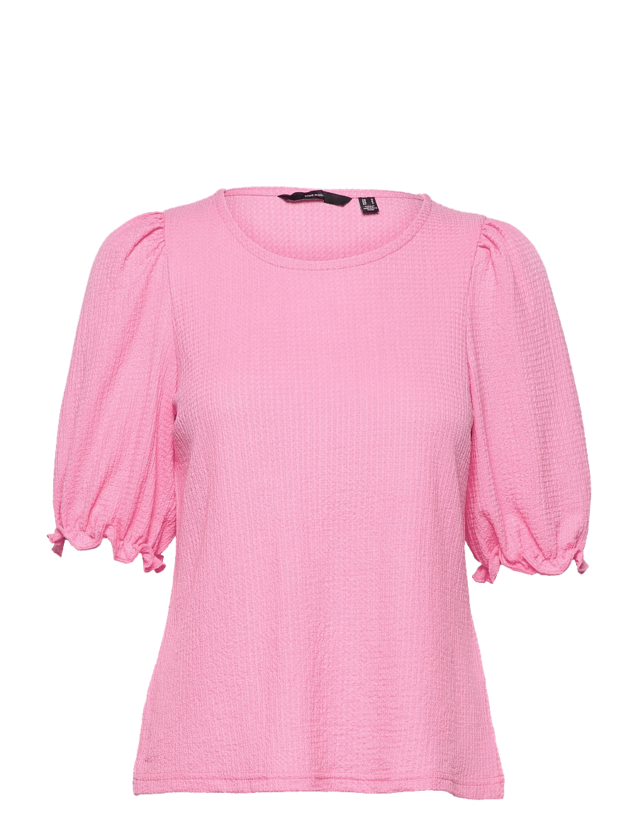 Vero Moda - VMPAM SS TOP JRS - prism pink - 0