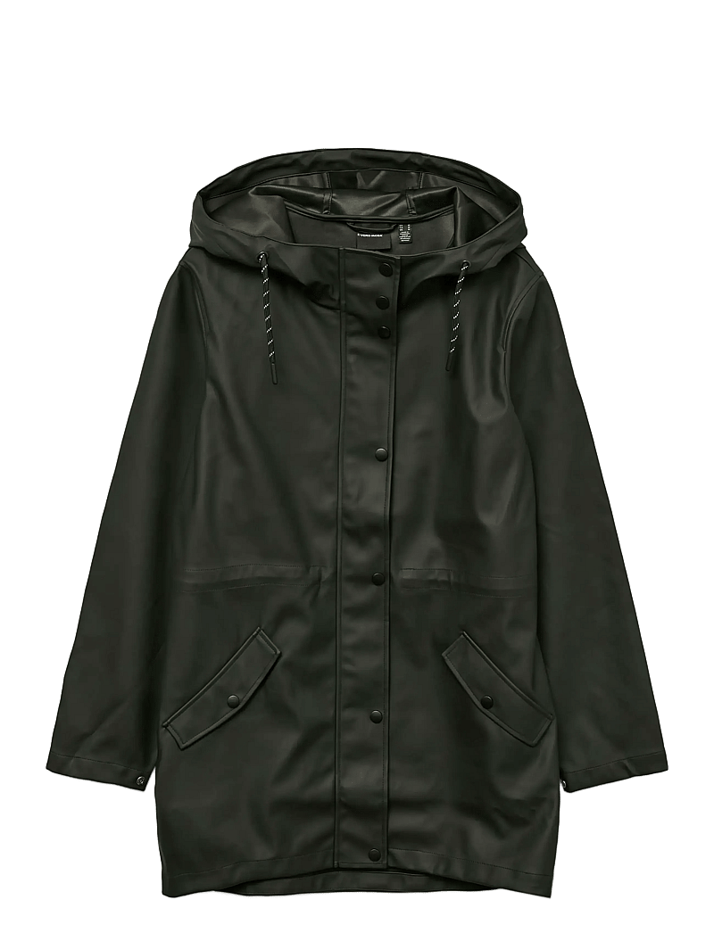 Vero Moda - VMMALOU COATED JACKET NOOS - leichte mäntel - black - 1