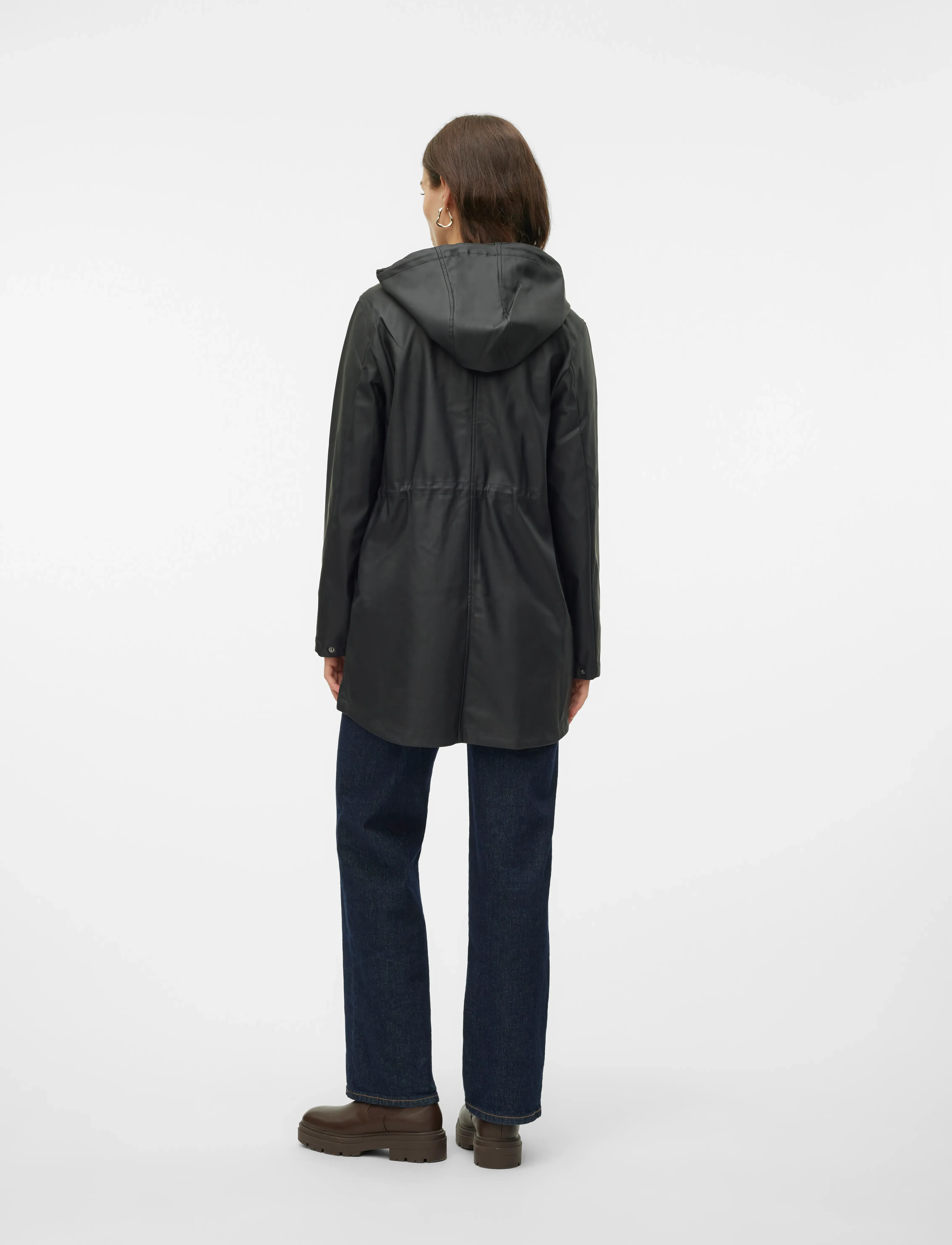 Vero Moda - VMMALOU COATED JACKET NOOS - lette frakker - black - 3