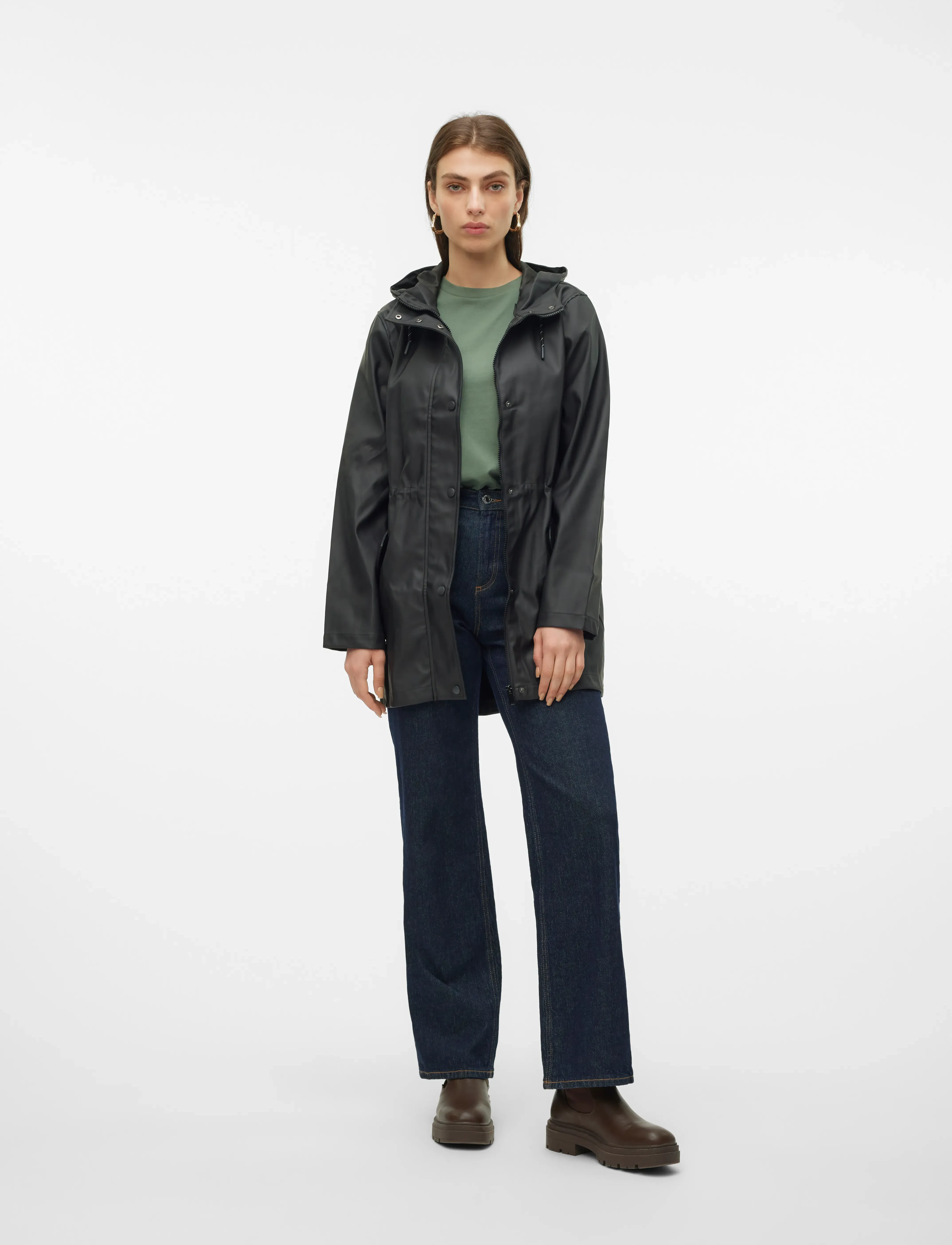 Vero Moda - VMMALOU COATED JACKET NOOS - lette frakker - black - 4