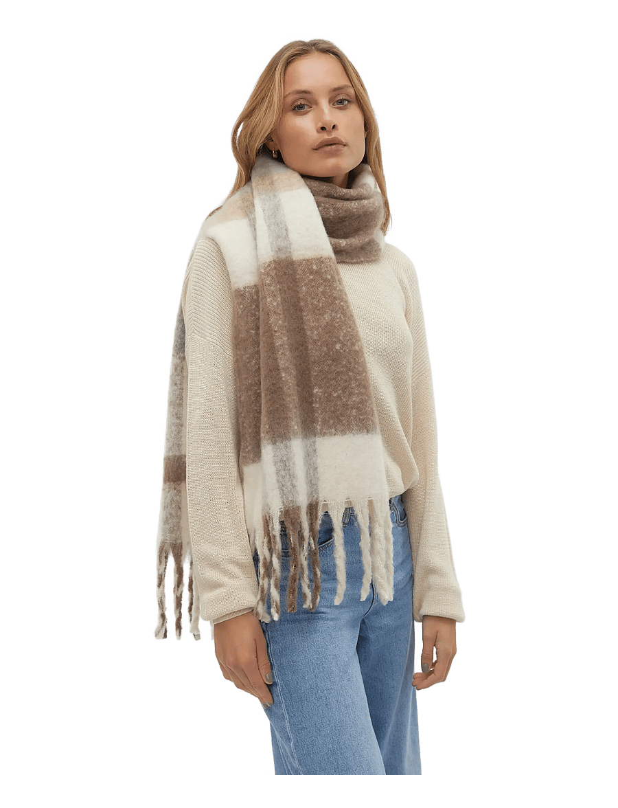 Vero Moda - VMIVY LEAGUE SCARF NOOS - halsdukar - birch - 2