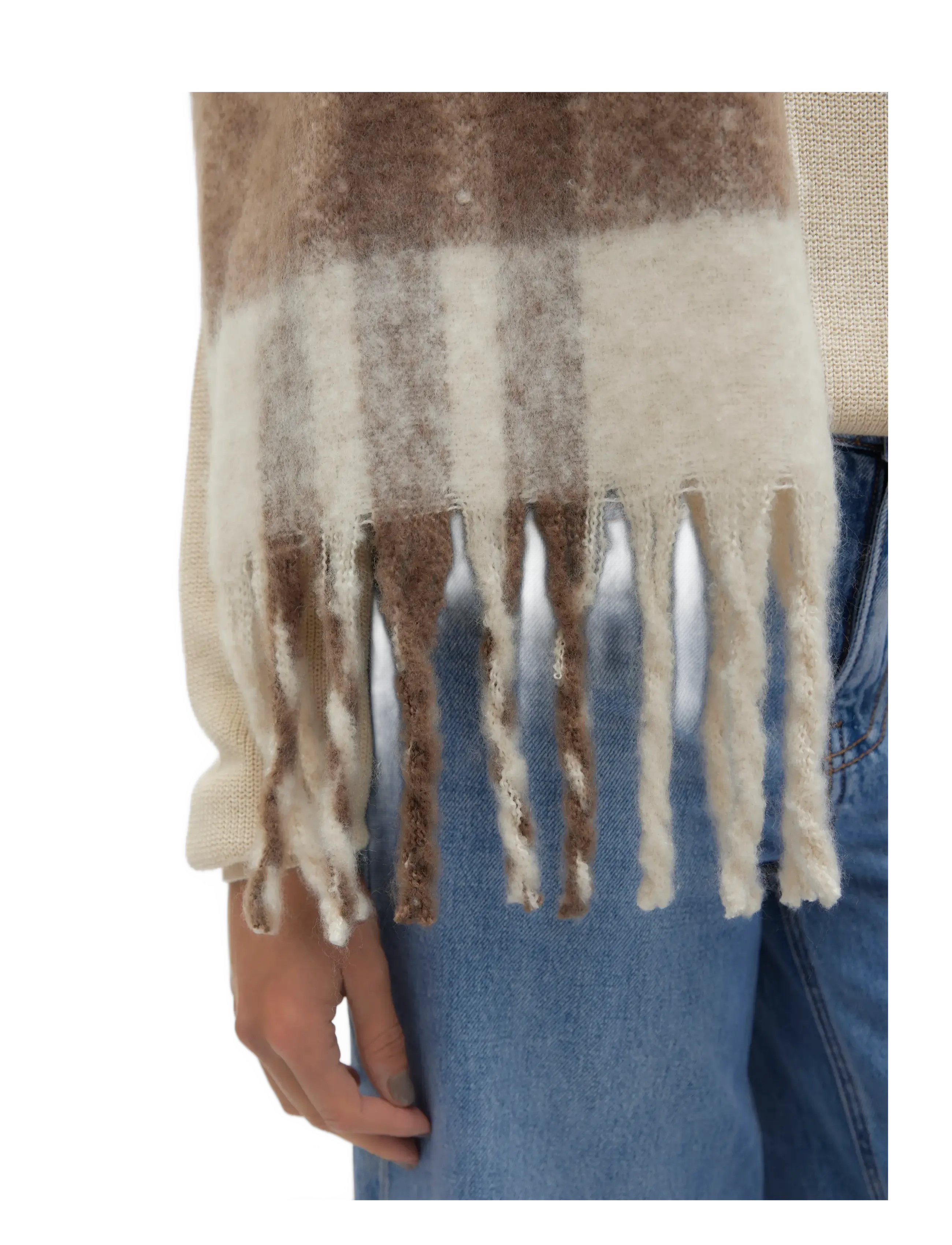 Vero Moda - VMIVY LEAGUE SCARF NOOS - halsdukar - birch - 3