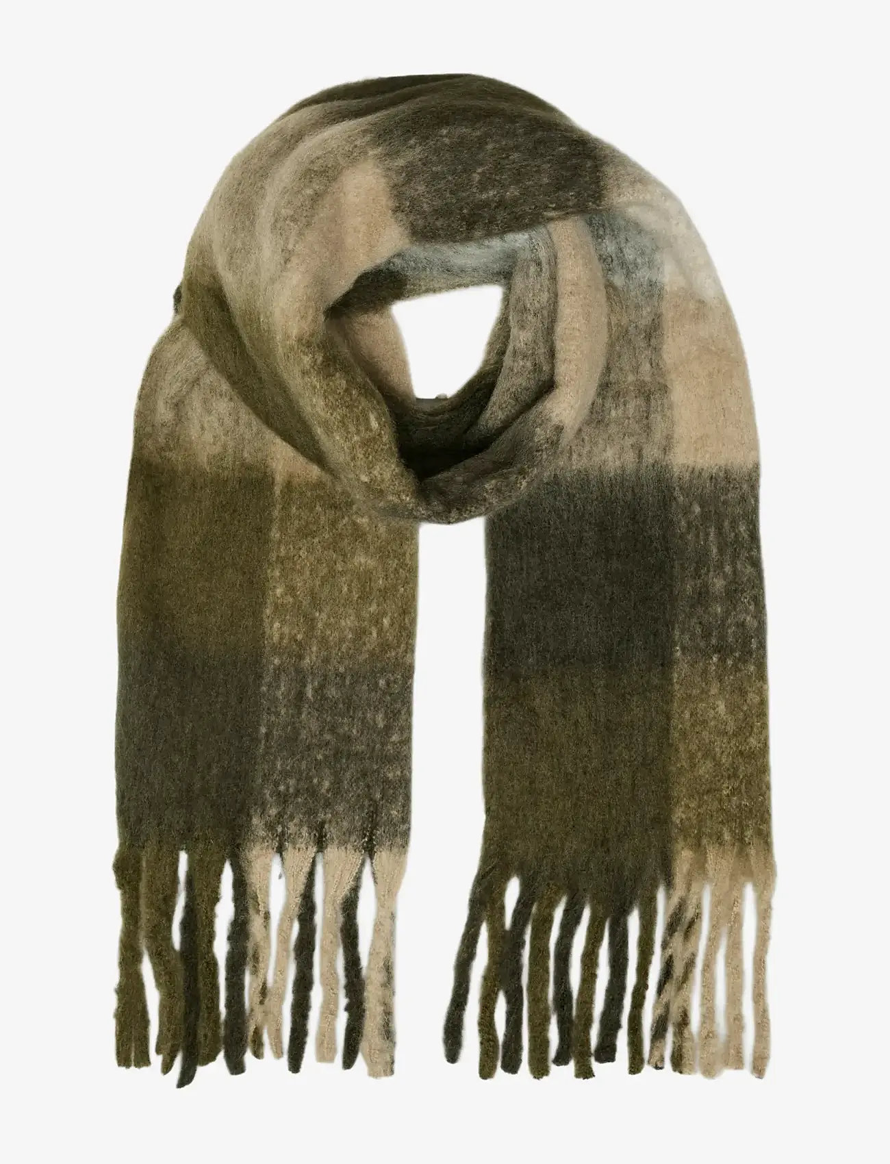 Vero Moda - VMIVY LEAGUE SCARF NOOS - talvesallid - ivy green - 0