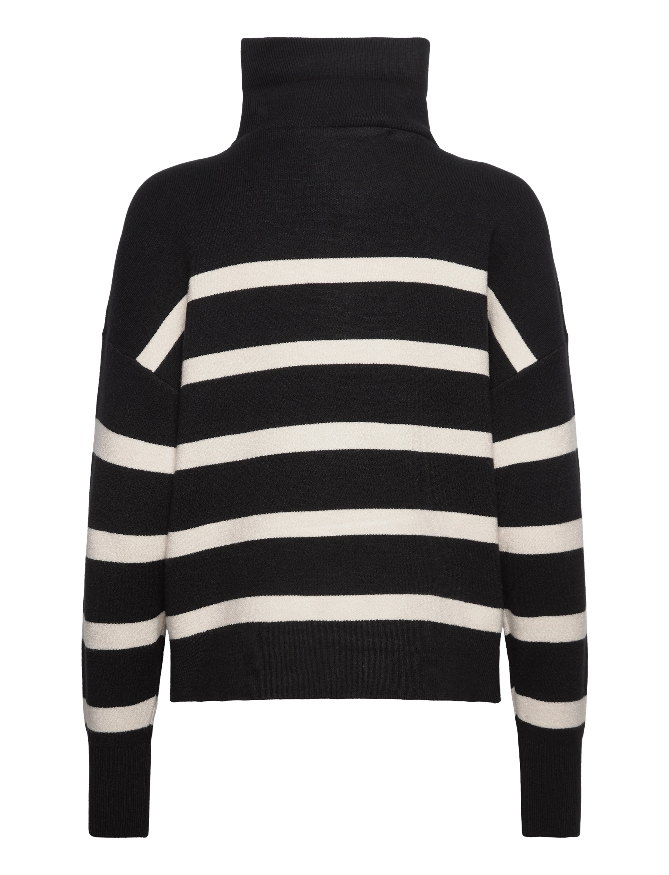 Vero Moda - VMSABA STRIPE LS HIGHNECK BLOUSE GA NOOS - rollkragenpullover - black - 2