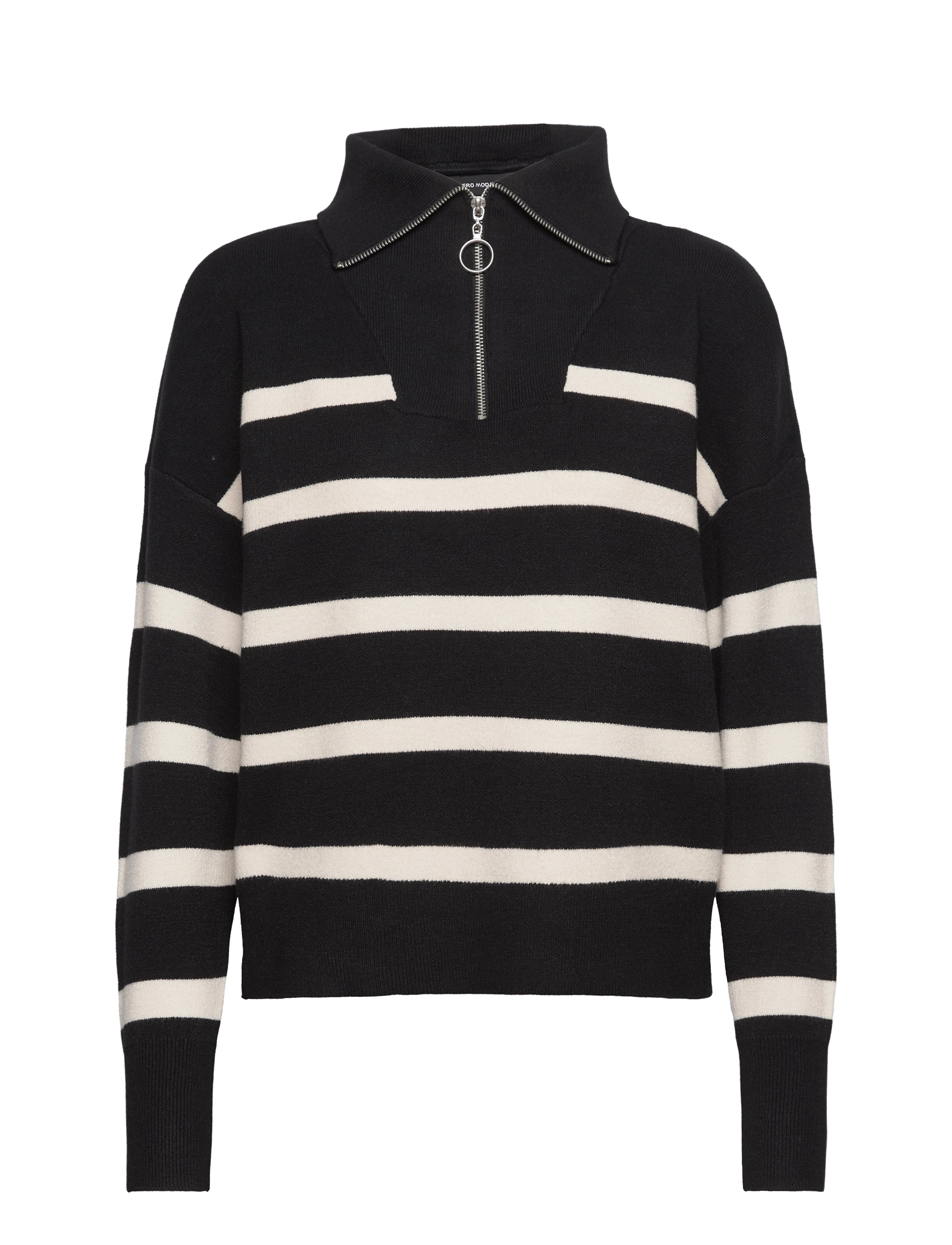Vero Moda - VMSABA STRIPE LS HIGHNECK BLOUSE GA NOOS - rollkragenpullover - black - 3
