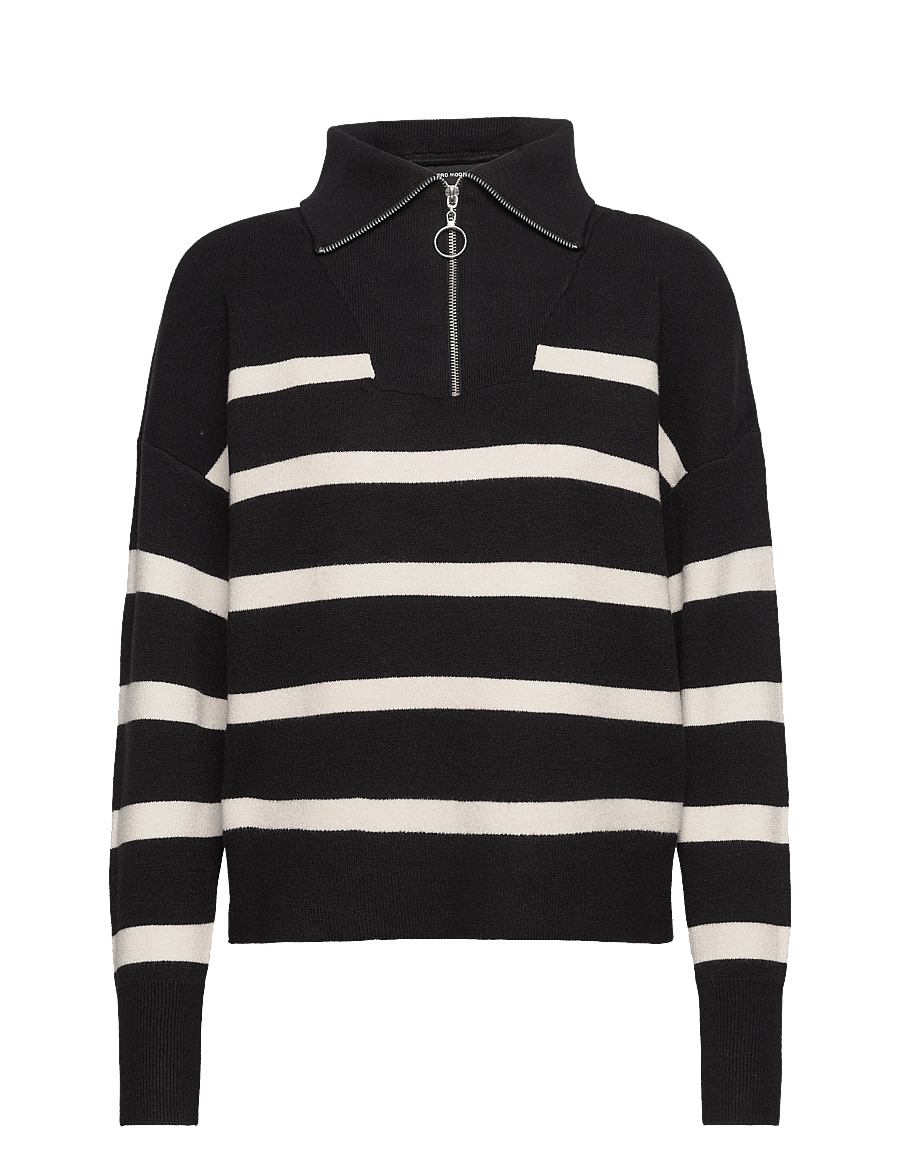 Vero Moda - VMSABA STRIPE LS HIGHNECK BLOUSE GA NOOS - rollkragenpullover - black - 3