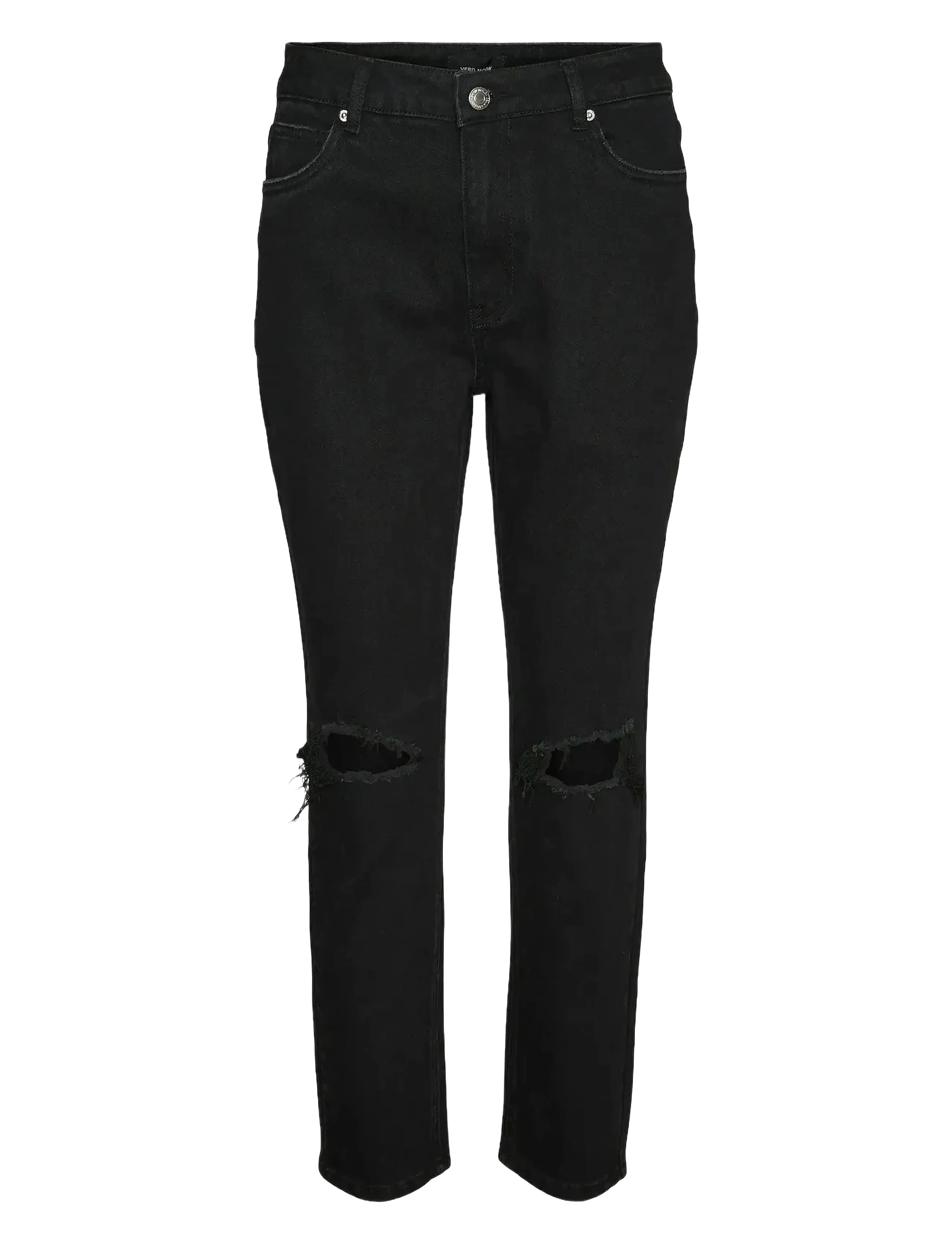 VERO MODA Vmbrenda Hr Str Ankle Destroy J Gu152 Schwarz - 25x32 - Damen