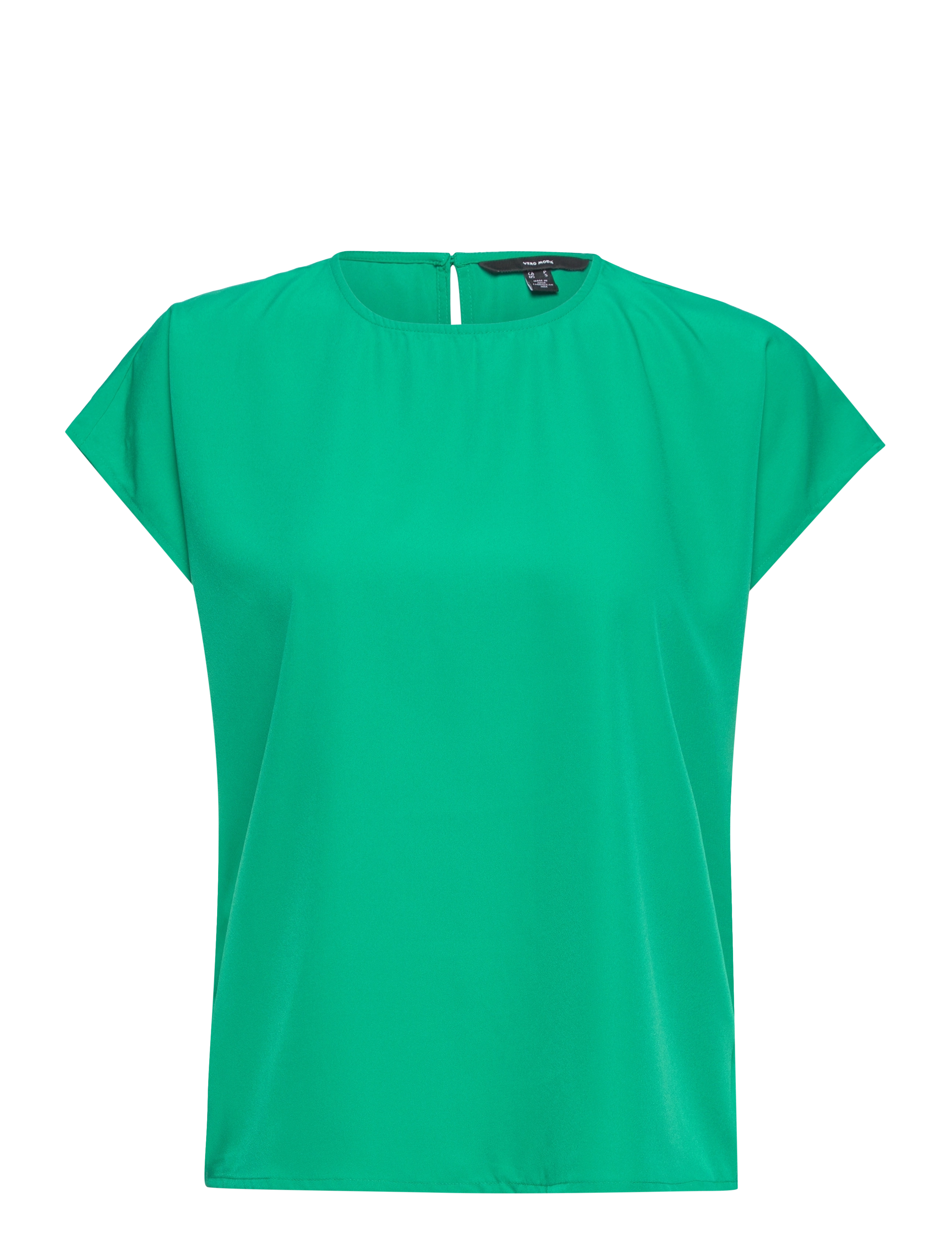 Vero Moda VMFIONA SS WIDE TOP WVN LT - Riided - PEPPER GREEN / green