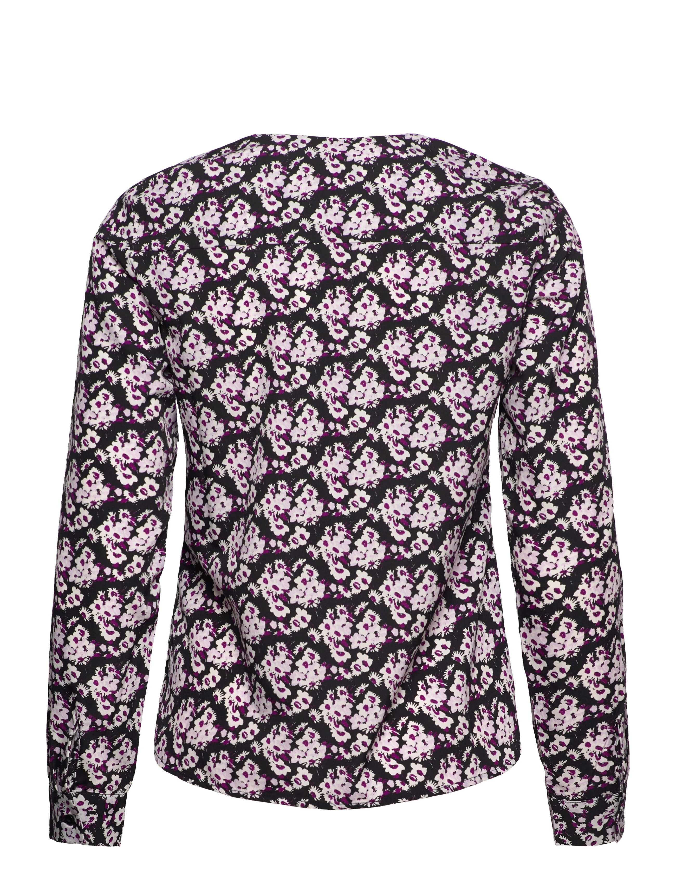 Vero Moda - VMFIONA LS TOP WVN LT - langärmlige blusen - black - 1