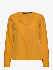 Vero Moda - VMFIONA LS TOP WVN LT - blouses met lange mouwen - golden yellow - 0