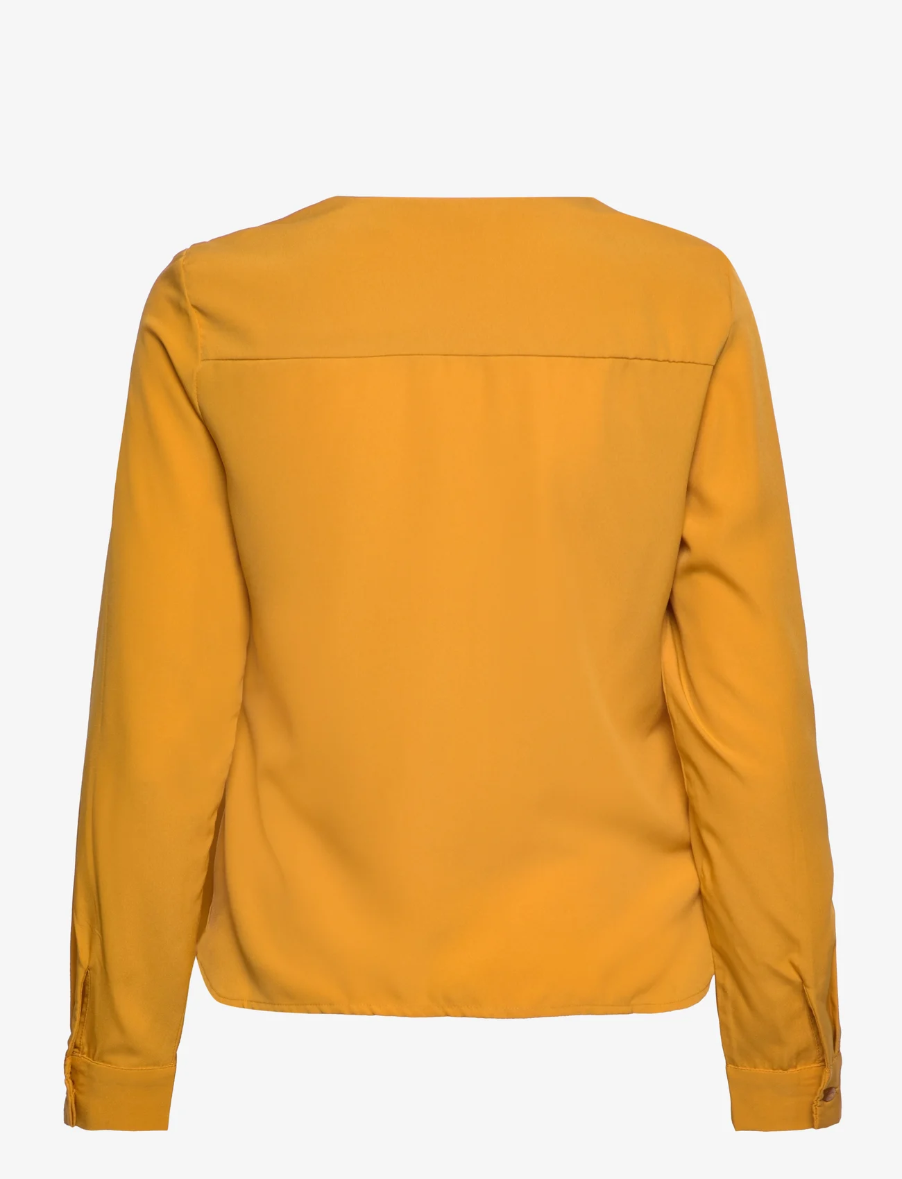 Vero Moda - VMFIONA LS TOP WVN LT - blouses met lange mouwen - golden yellow - 1