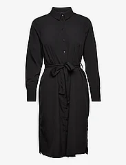 Vero Moda - VMFIONA LS SHIRT BLK DRESS WVN LT - skjortklänningar - black - 0