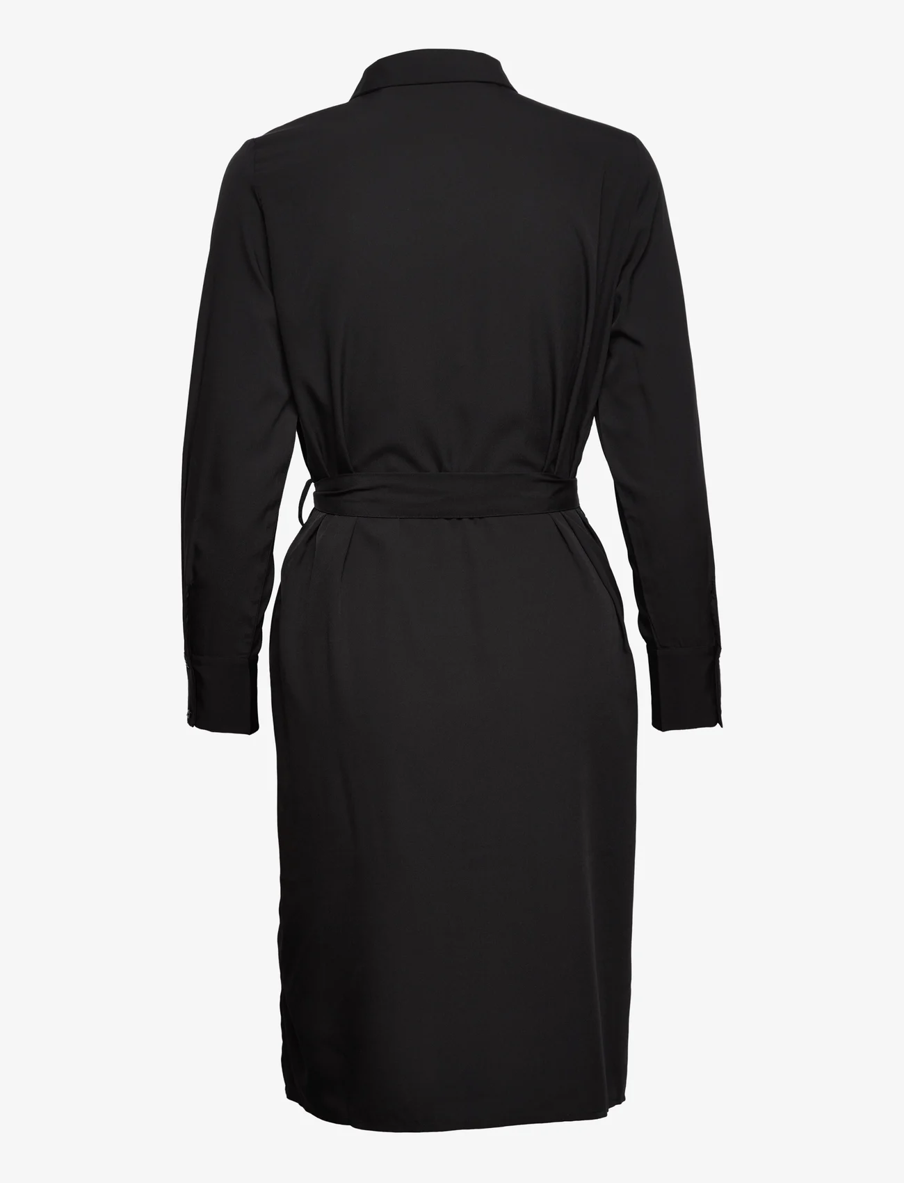 Vero Moda - VMFIONA LS SHIRT BLK DRESS WVN LT - shirt dresses - black - 1