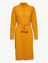 Vero Moda - VMFIONA LS SHIRT BLK DRESS WVN LT - skjortekjoler - golden yellow - 0