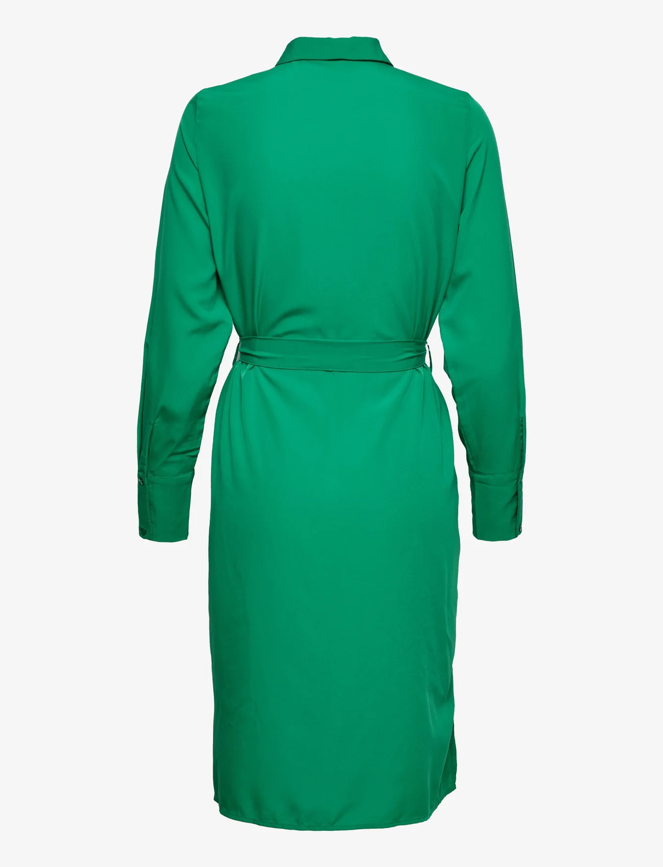 Vero Moda - VMFIONA LS SHIRT BLK DRESS WVN LT - skjortklänningar - pepper green - 1