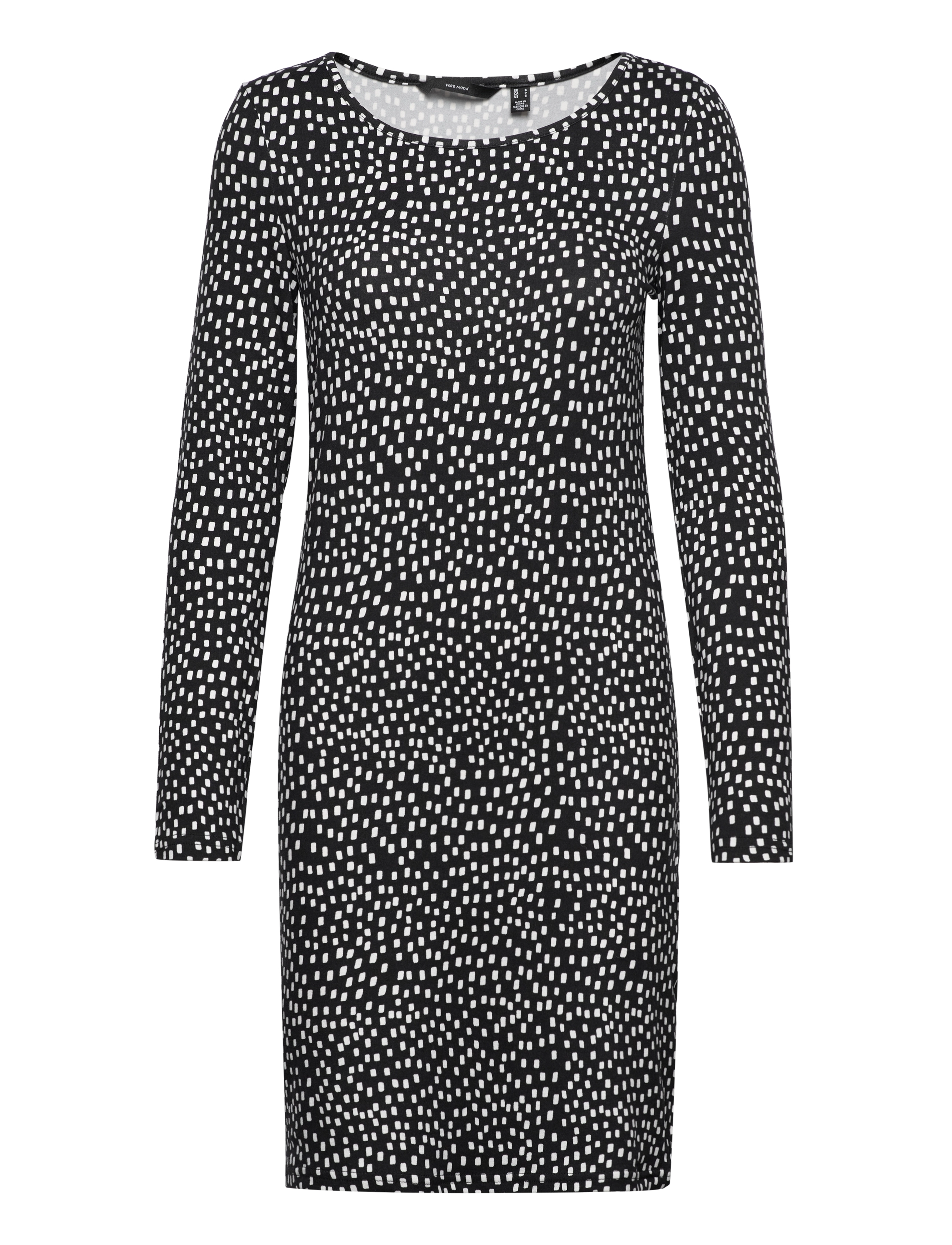 VERO MODA Vmlinet Ls Kurz Kleid Jrs Lt Patterned - S - Damen