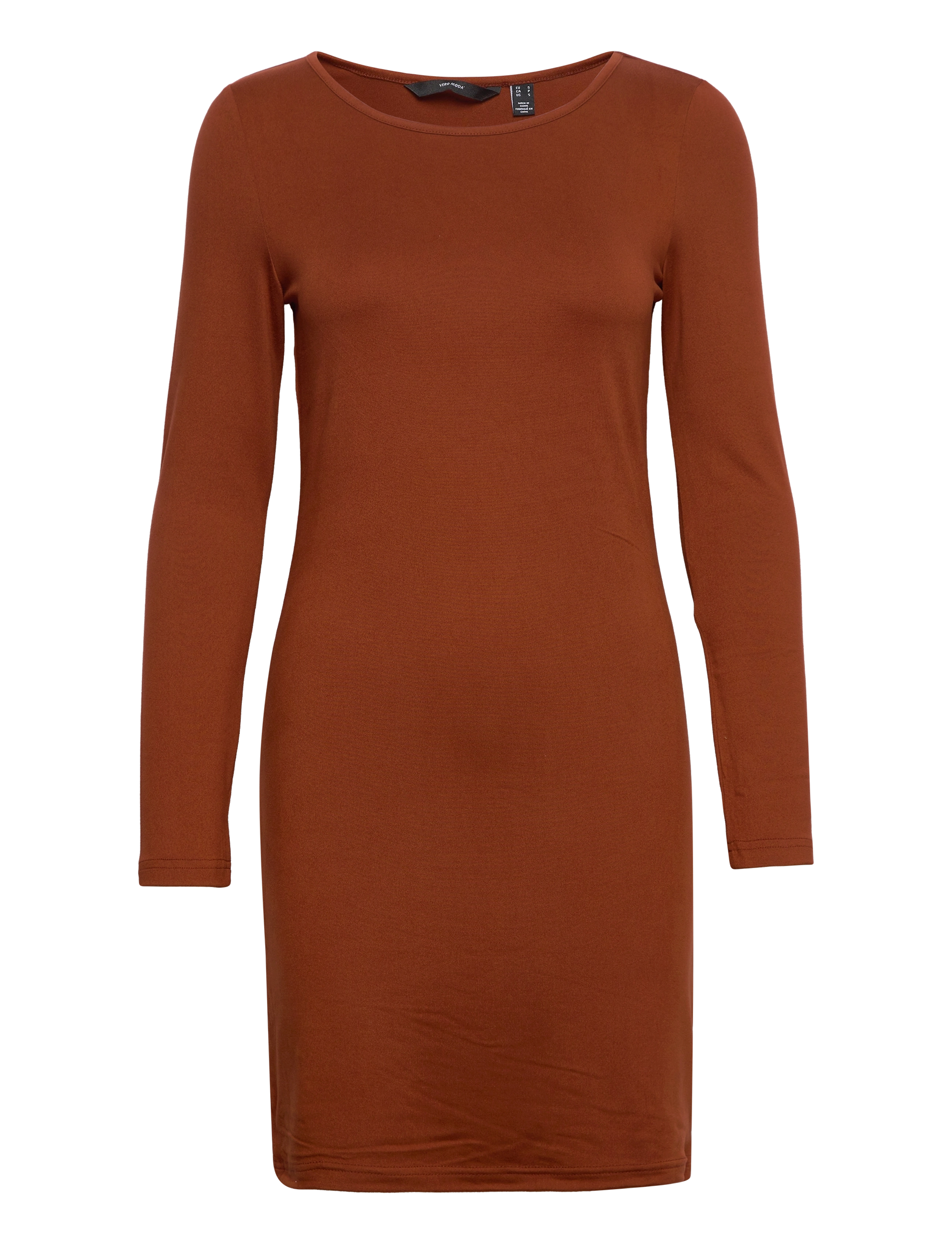 VERO MODA Vmlinet Ls Kurz Kleid Jrs Lt Braun - XS - Damen