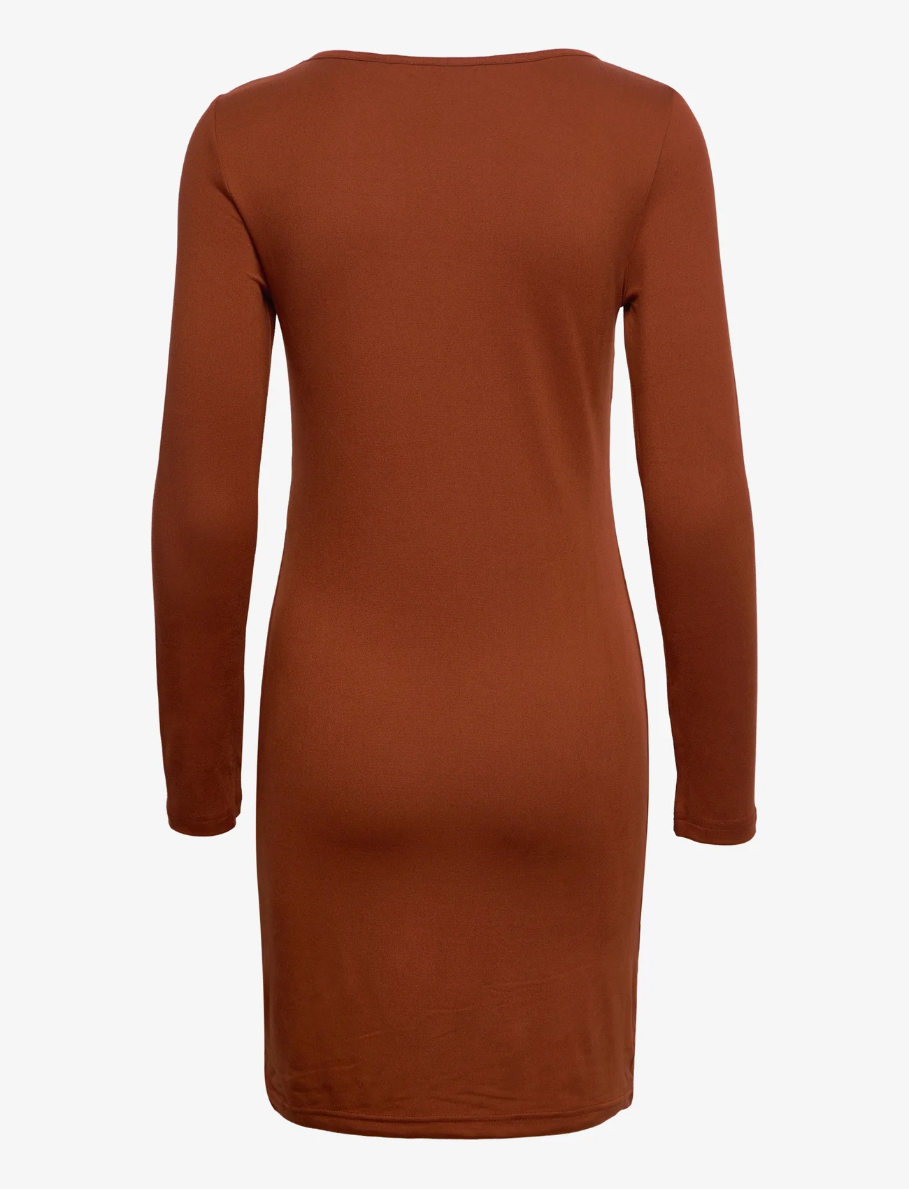 Vero Moda - VMLINET LS SHORT DRESS JRS LT - de laveste prisene - henna - 1