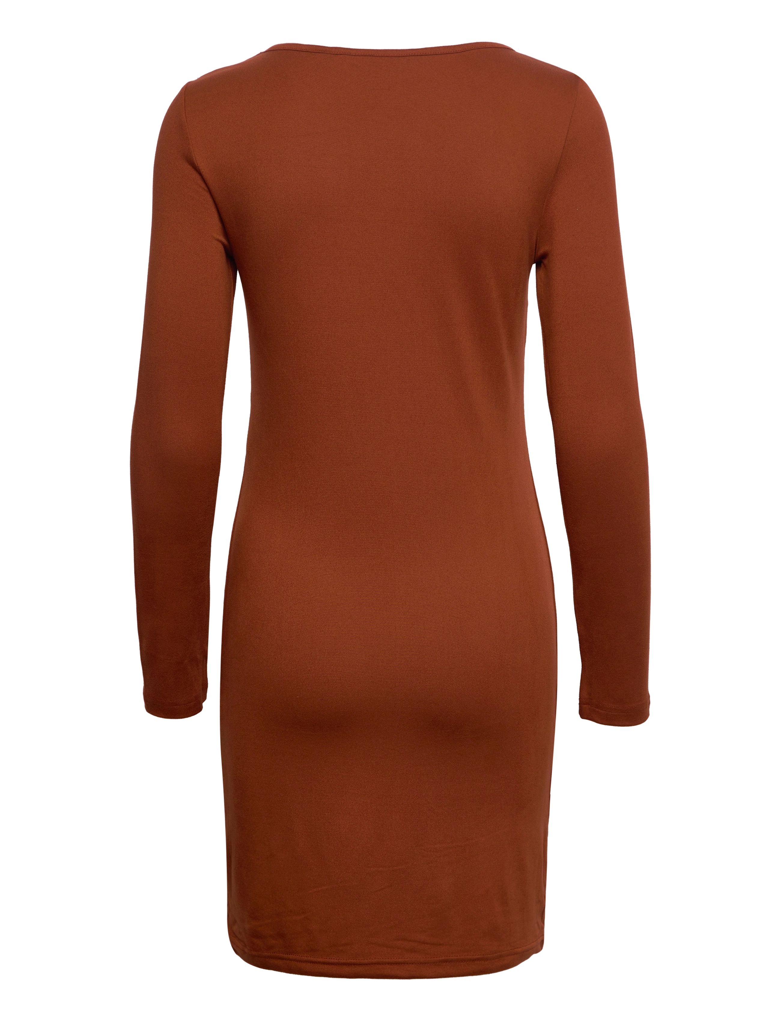 Vero Moda - VMLINET LS SHORT DRESS JRS LT - laveste priser - henna - 1