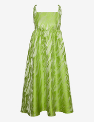 Vero Moda - VMVARIOUS SL STRAP CALF DRESS VMA - midi dresses - bright chartreuse - 0