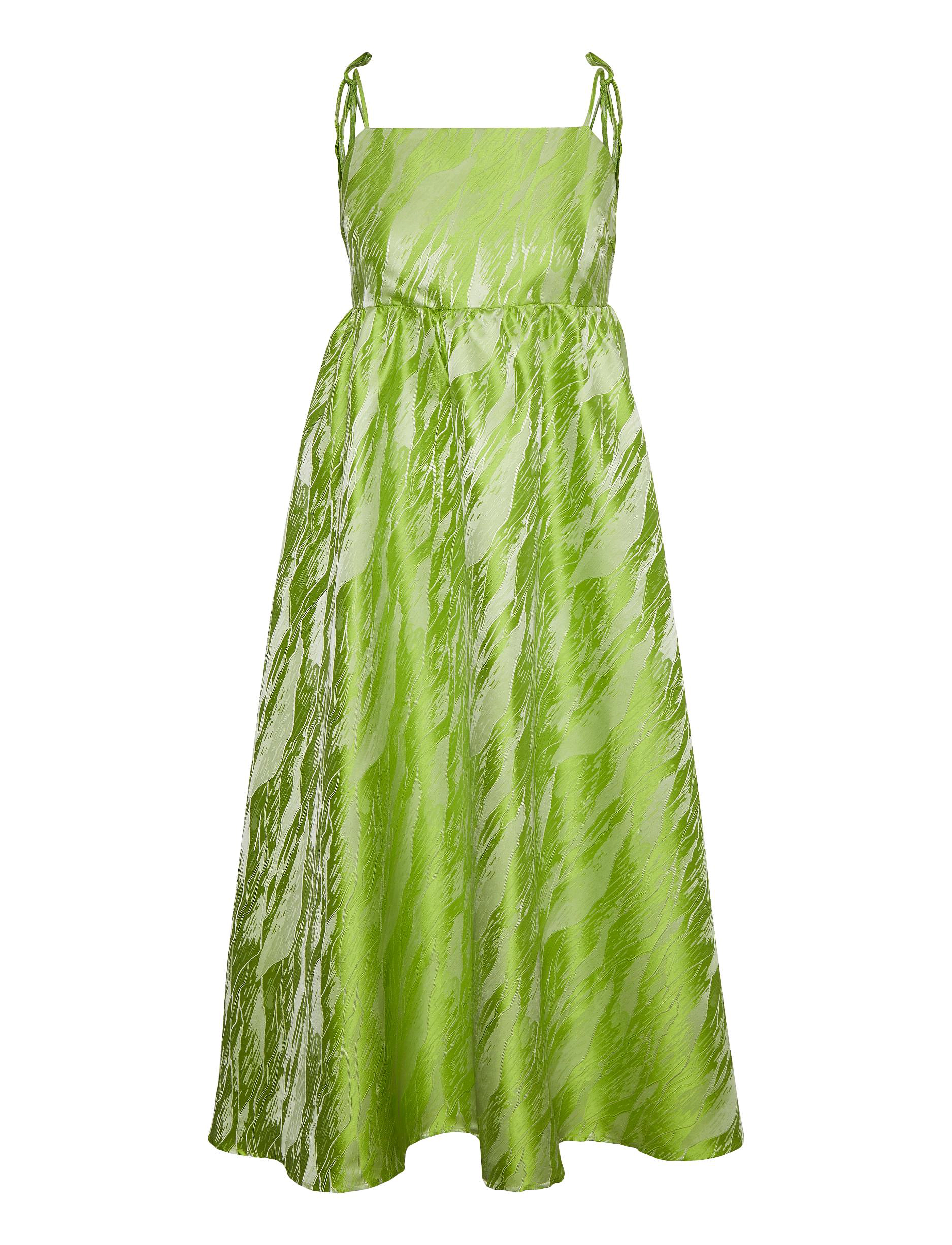 VMVARIOUS SL STRAP CALF DRESS VMA - BRIGHT CHARTREUSE