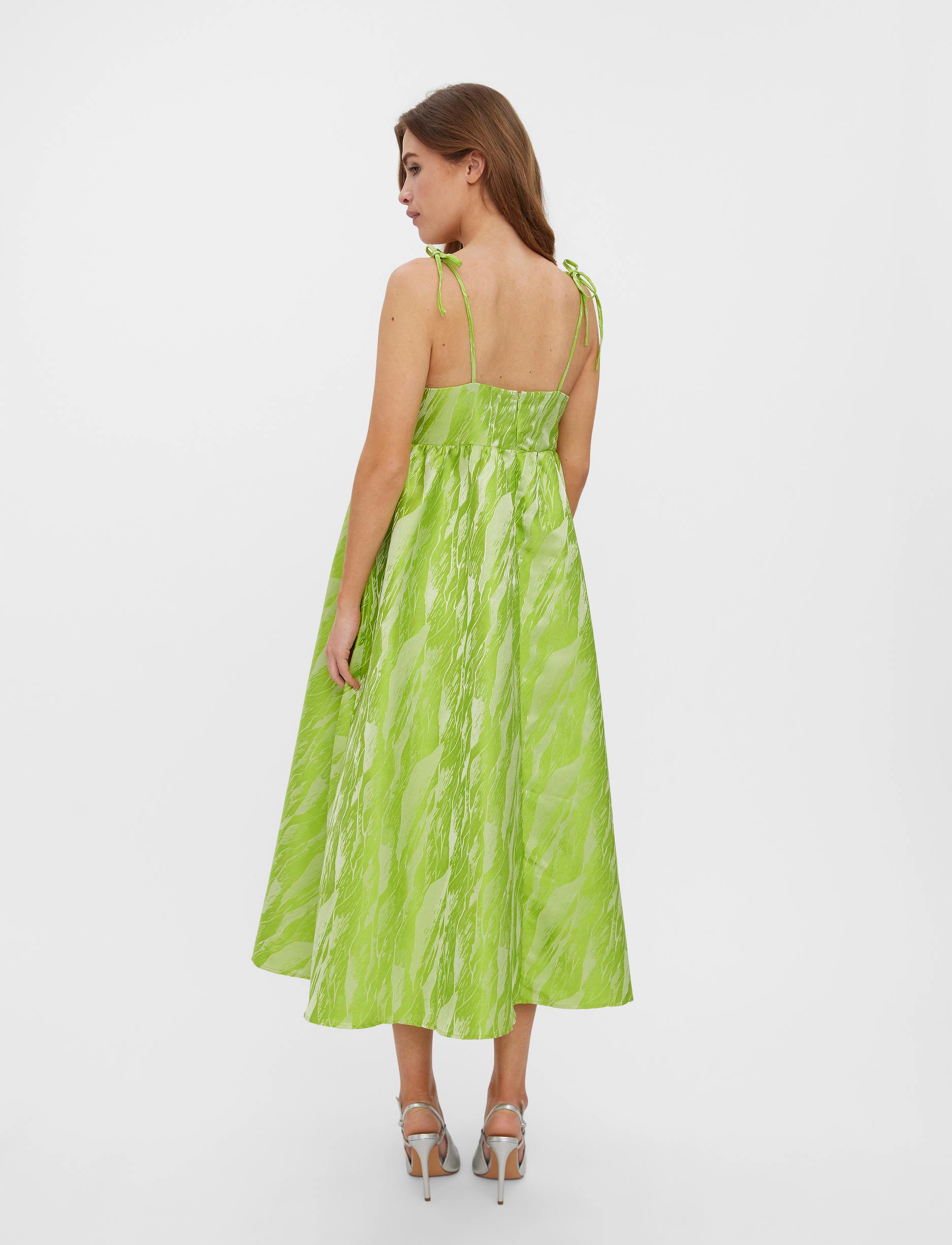 Vero Moda - VMVARIOUS SL STRAP CALF DRESS VMA - laveste priser - bright chartreuse - 3