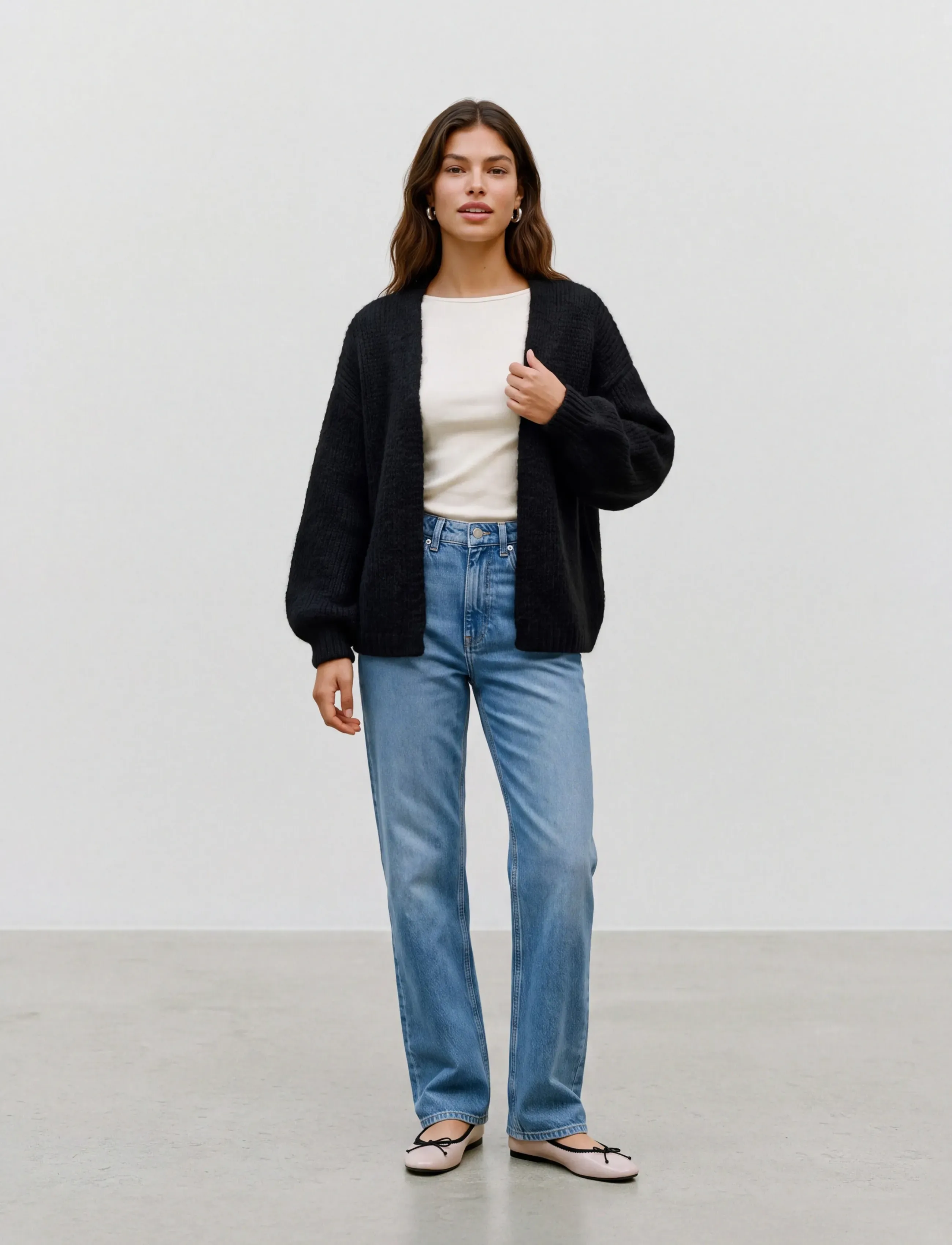 Vero Moda - VMMAYBE LS OPEN CARDIGAN NOOS - efterårstøj - black - 0