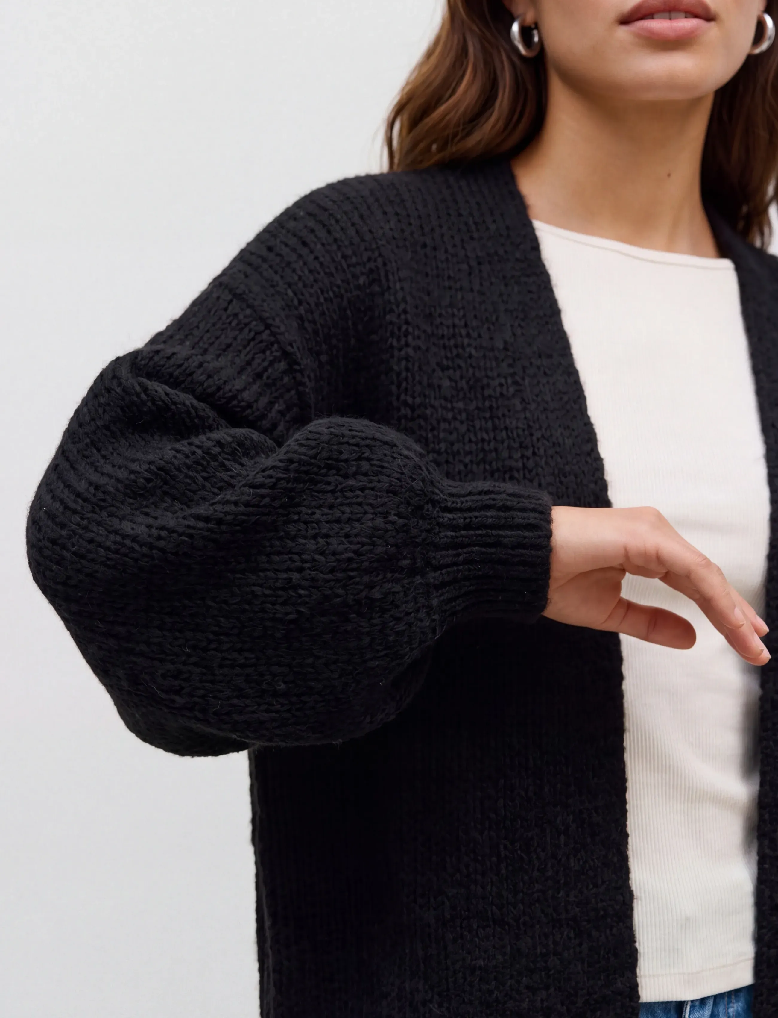 Vero Moda - VMMAYBE LS OPEN CARDIGAN NOOS - efterårstøj - black - 5