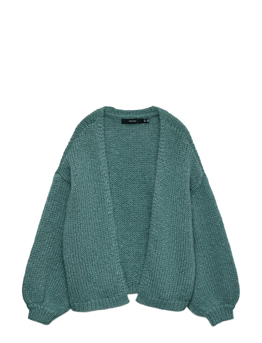 Vero Moda - VMMAYBE LS OPEN CARDIGAN NOOS - strickjacken - laurel wreath - 1