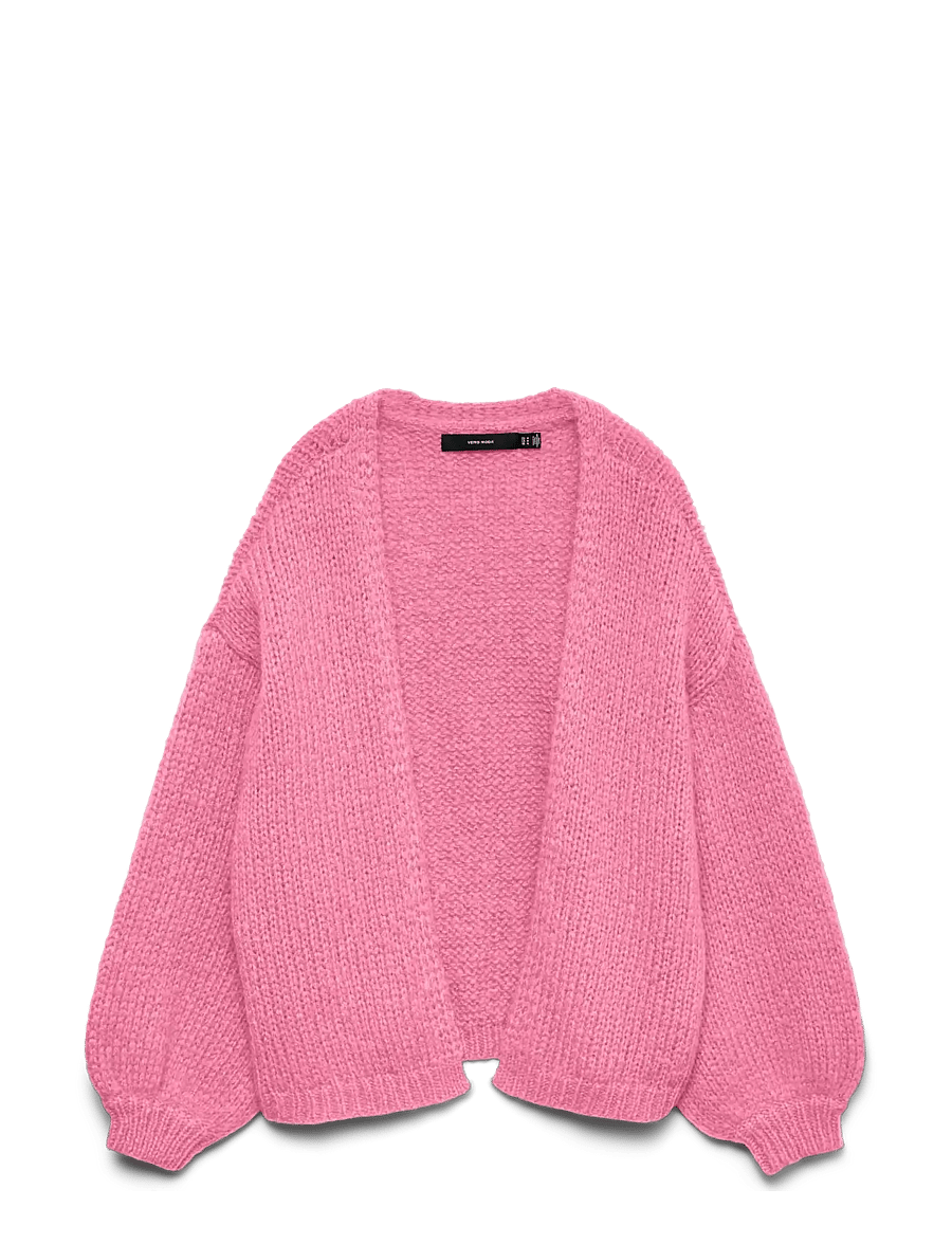 Vero Moda - VMMAYBE LS OPEN CARDIGAN NOOS - strickjacken - pink cosmos - 1