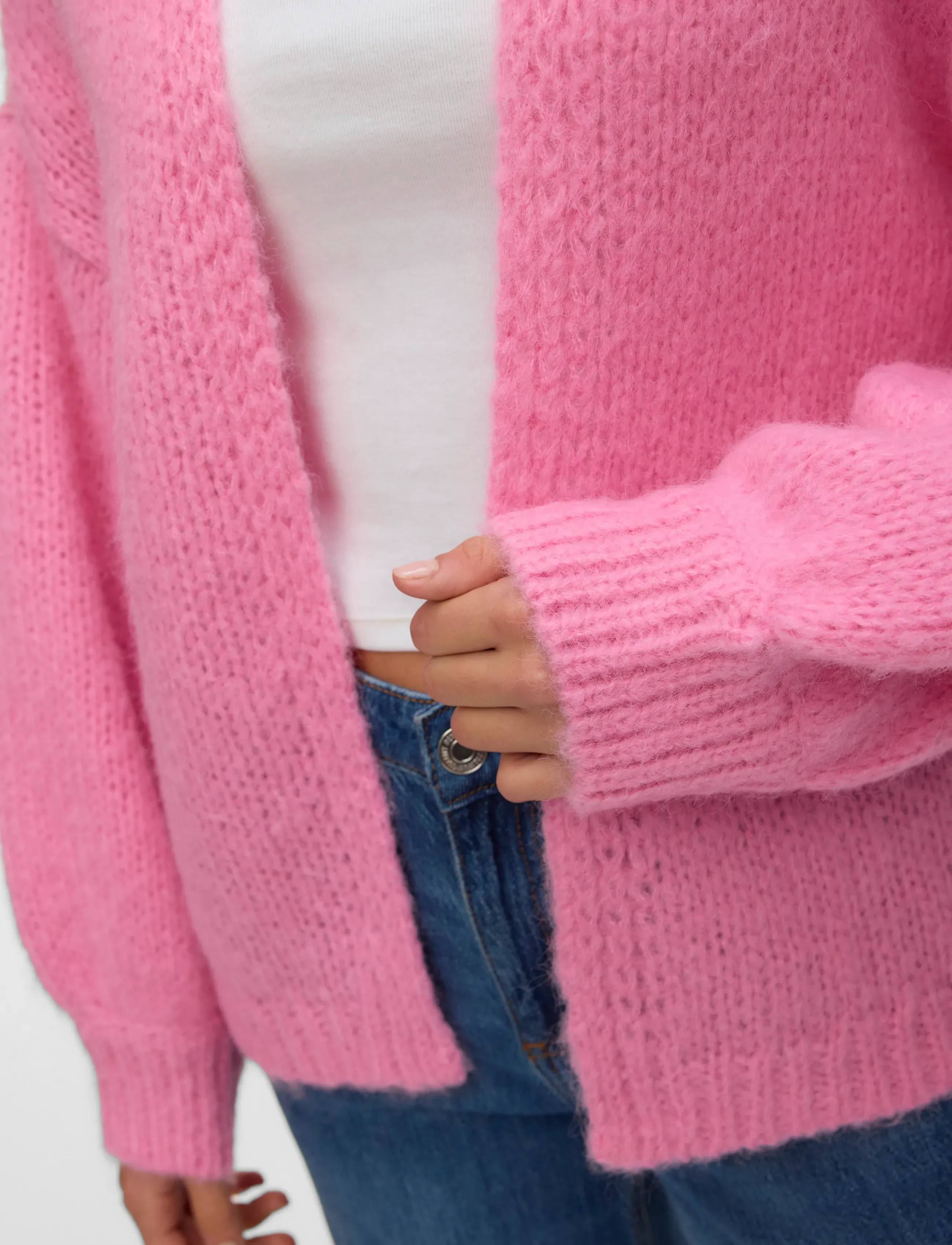 Vero Moda - VMMAYBE LS OPEN CARDIGAN NOOS - cardigans - pink cosmos - 4