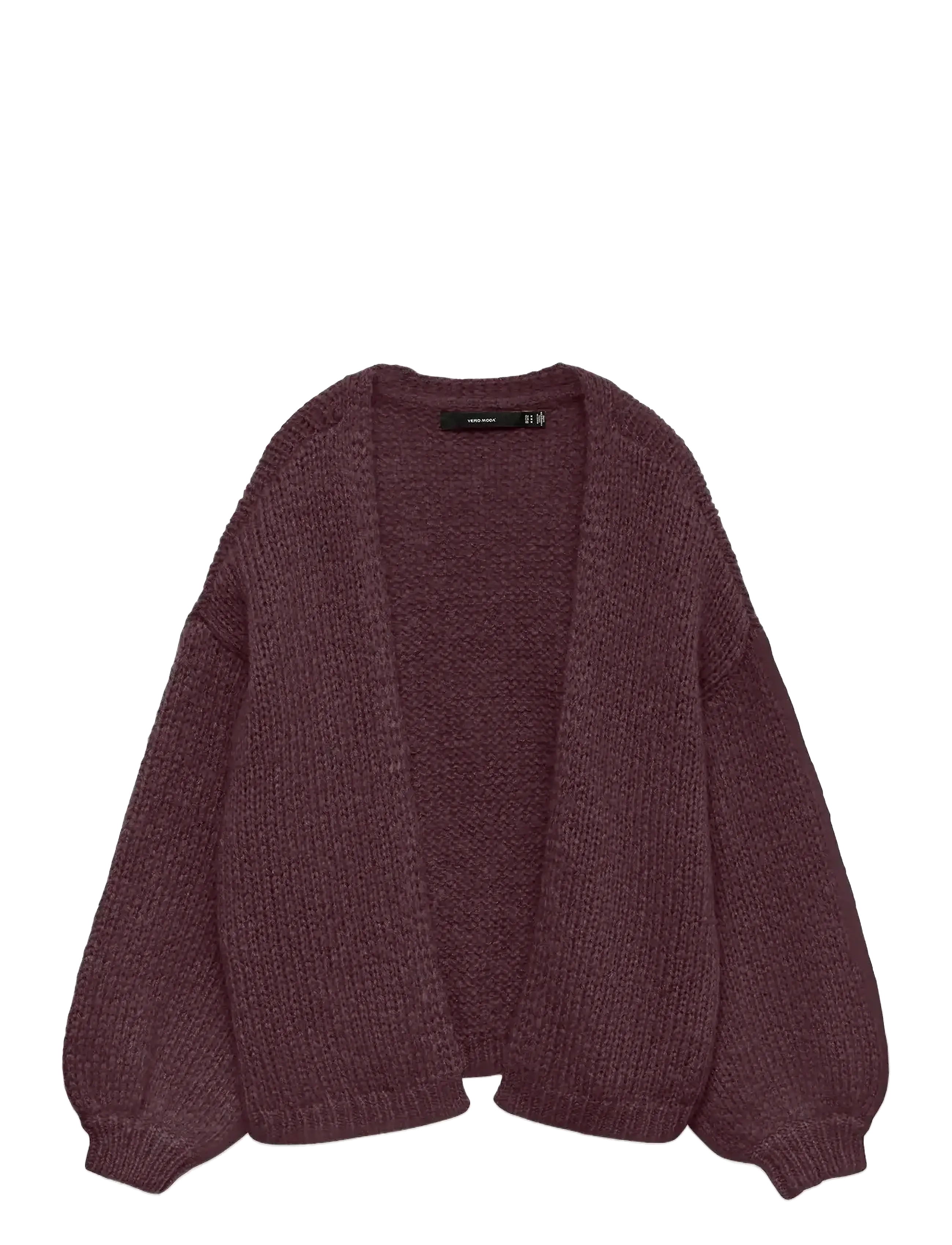 VERO MODA Vmmaybe Ls Open Cardigan Noos Burgundy - XL - Damen