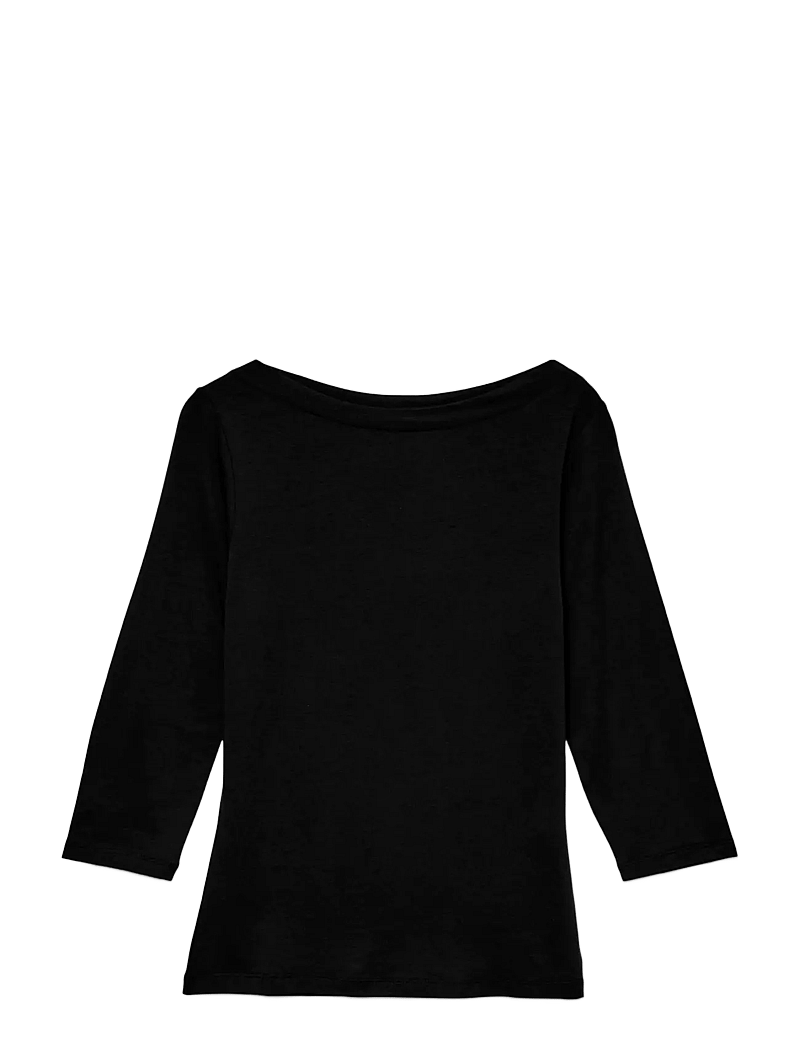 Vero Moda - VMPANDA MODAL 3/4 TOP JRS NOOS - t-shirts - black - 1