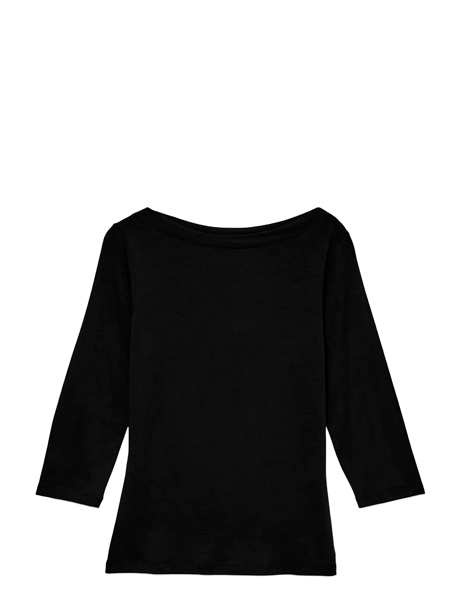 Vero Moda - VMPANDA MODAL 3/4 TOP JRS NOOS - t-skjorter - black - 1