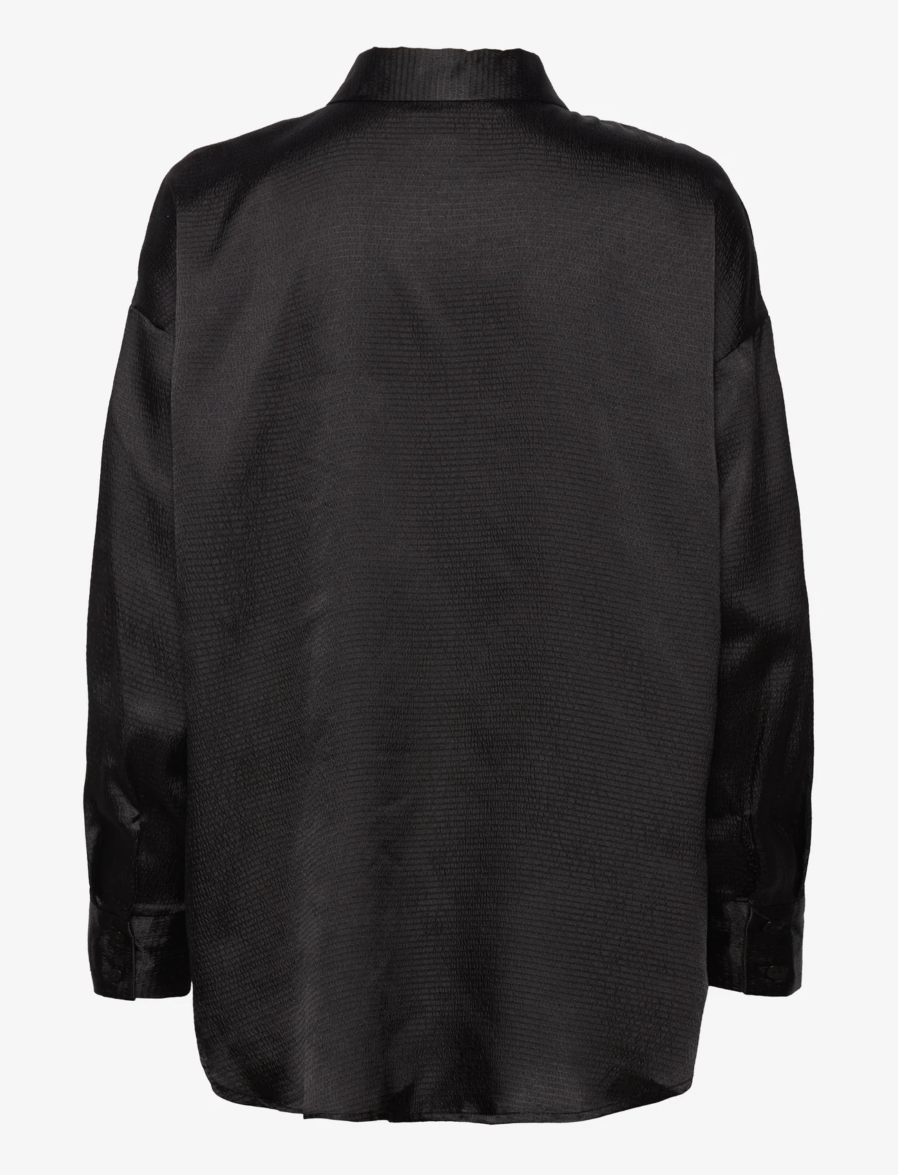 Vero Moda - VMSABI LS OVERSIZE SHIRT WVN  NOOS - langærmede skjorter - black - 1