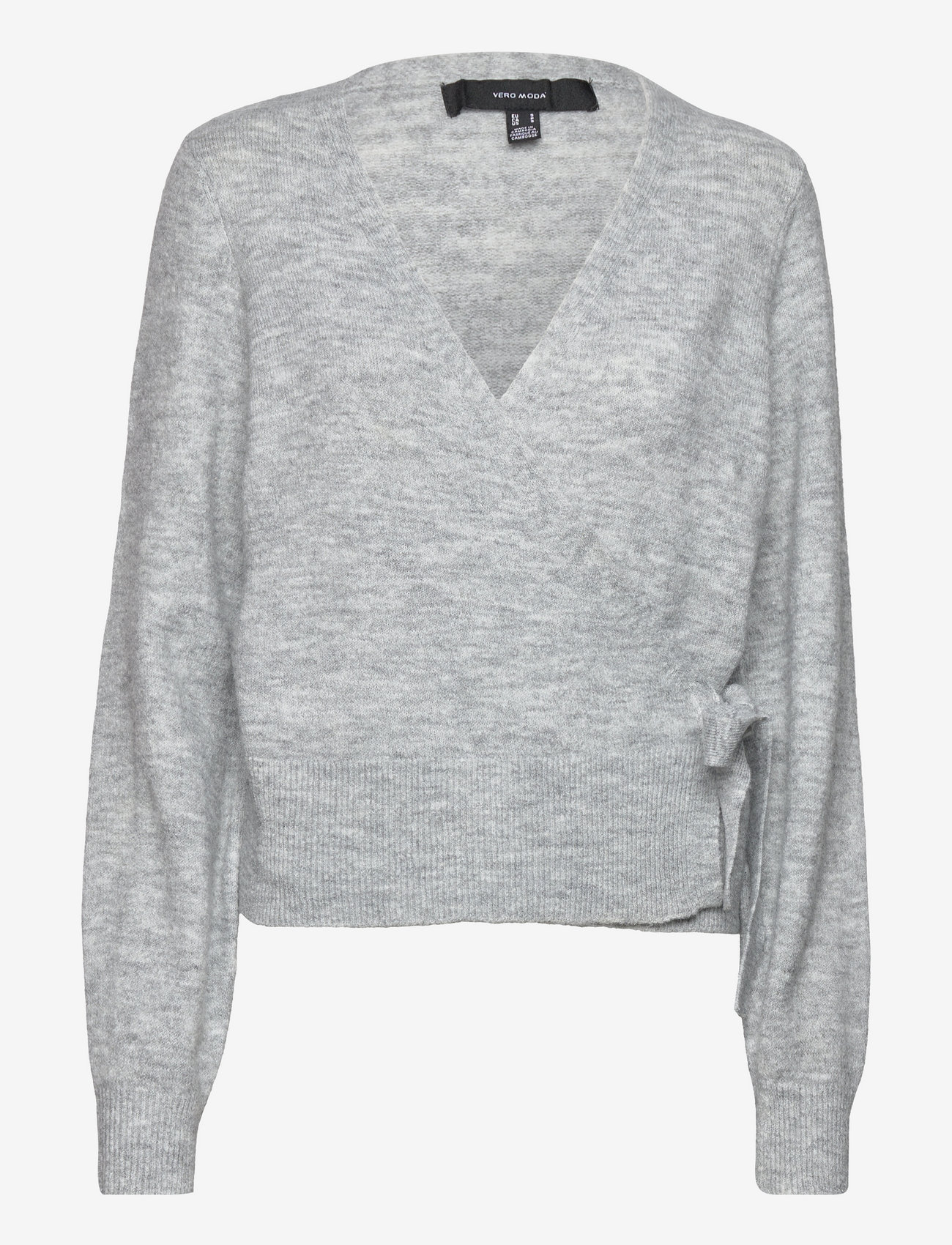 Vero Moda - VMSIMONE LS WRAP CARDIGAN GA - light grey melange - 0