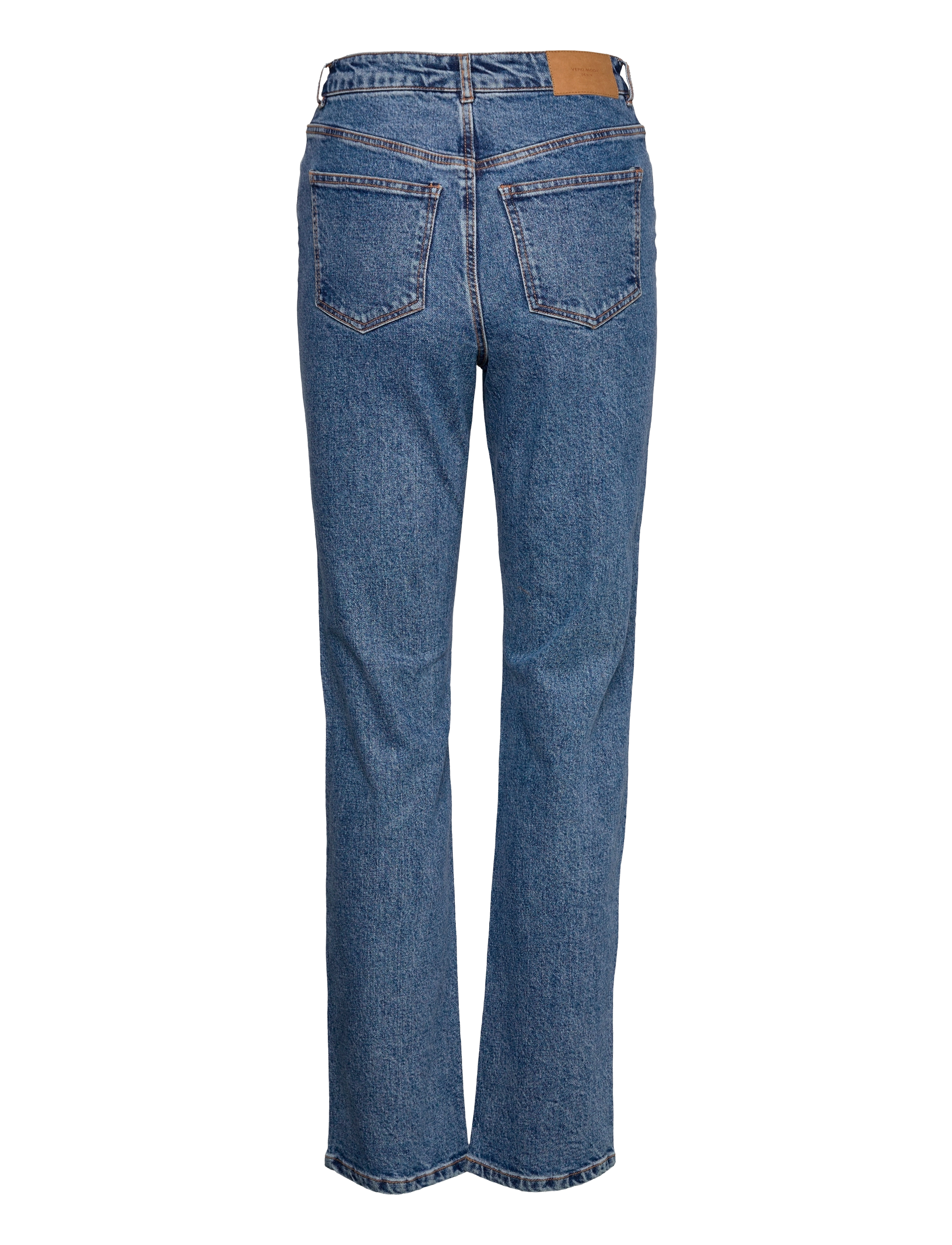 Vero Moda - VMDREW HR STR TWO TONED JEANS GU3155 - laveste priser - medium blue denim - 2