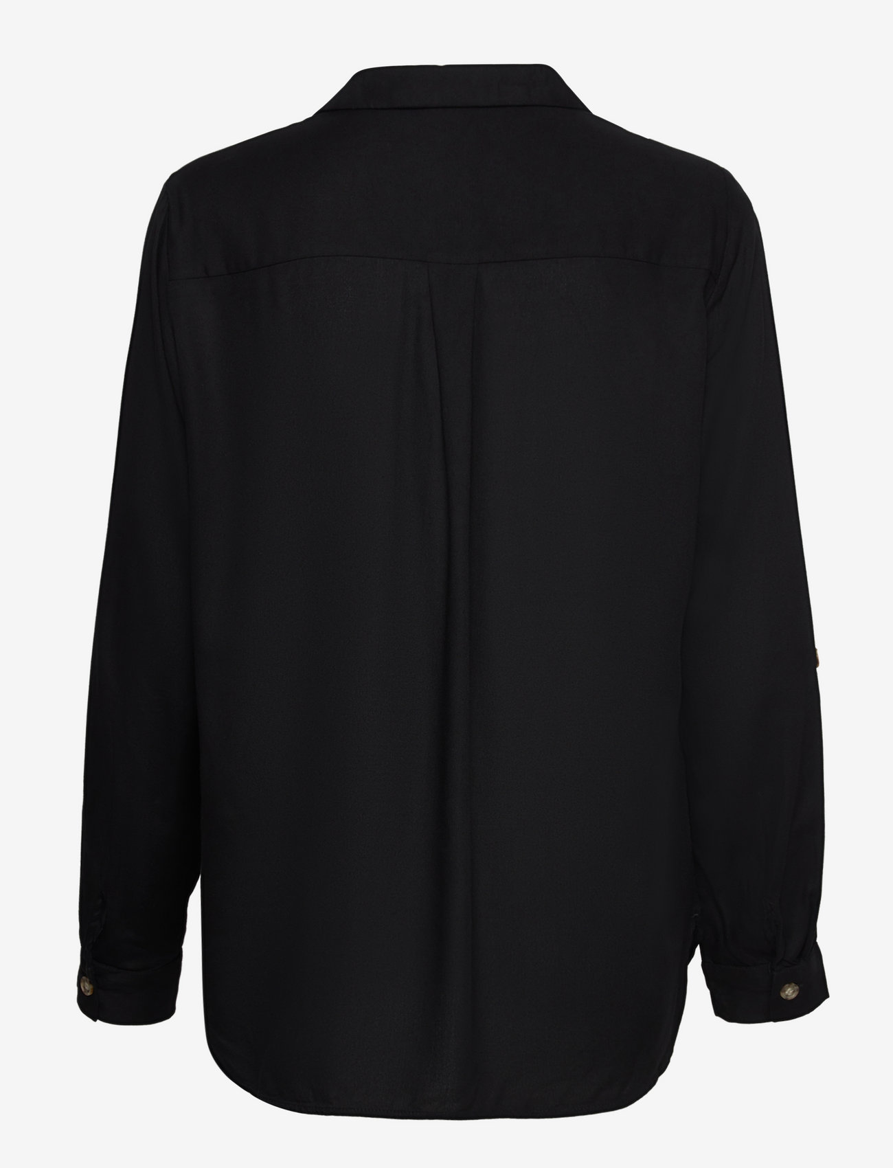 Vero Moda - VMBUMPY L/S SHIRT NEW WVN NOOS - langærmede skjorter - black - 2