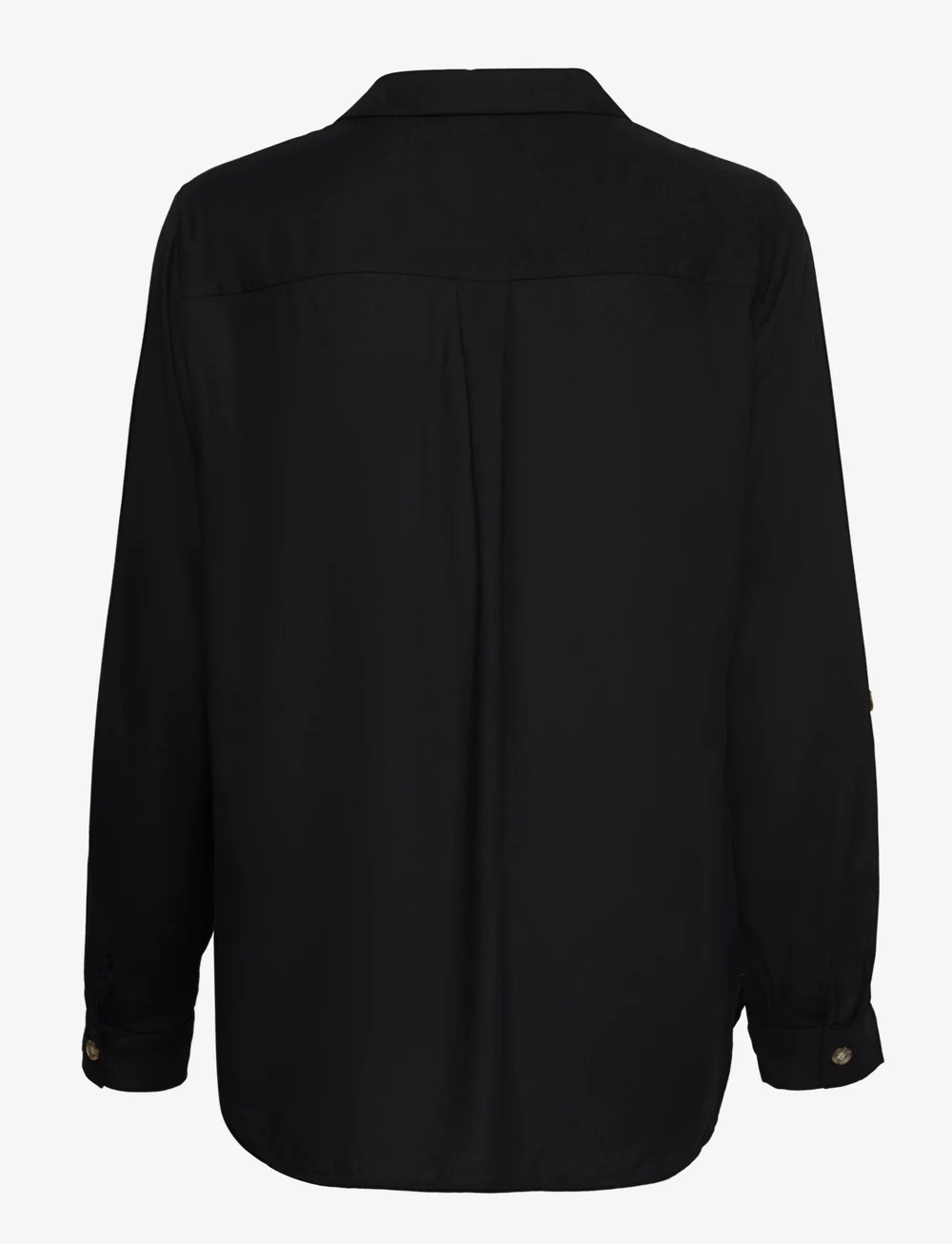 Vero Moda - VMBUMPY L/S SHIRT NEW WVN NOOS - pitkähihaiset kauluspaidat - black - 2
