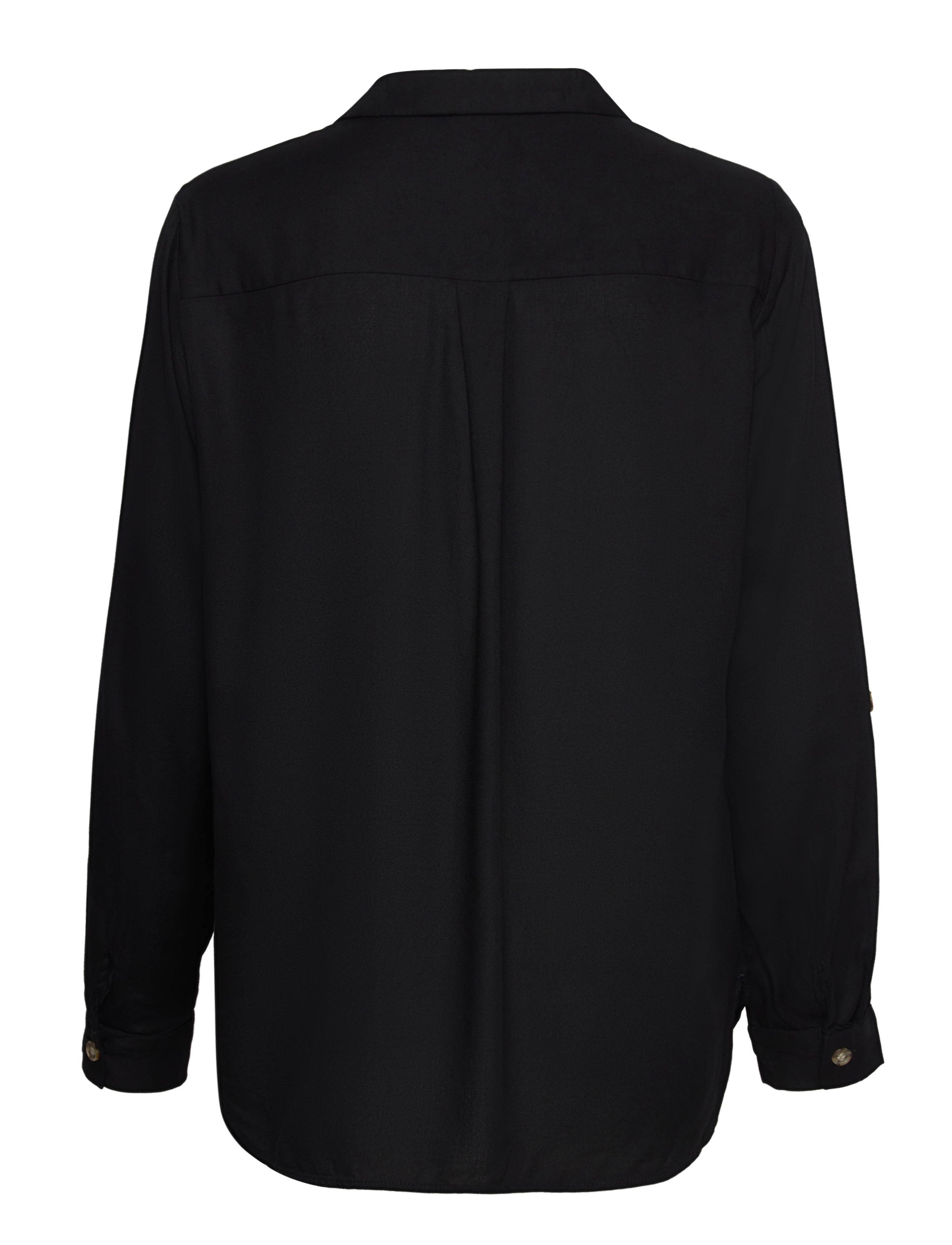 Vero Moda - VMBUMPY L/S SHIRT NEW WVN NOOS - pikkade varrukatega särgid - black - 2