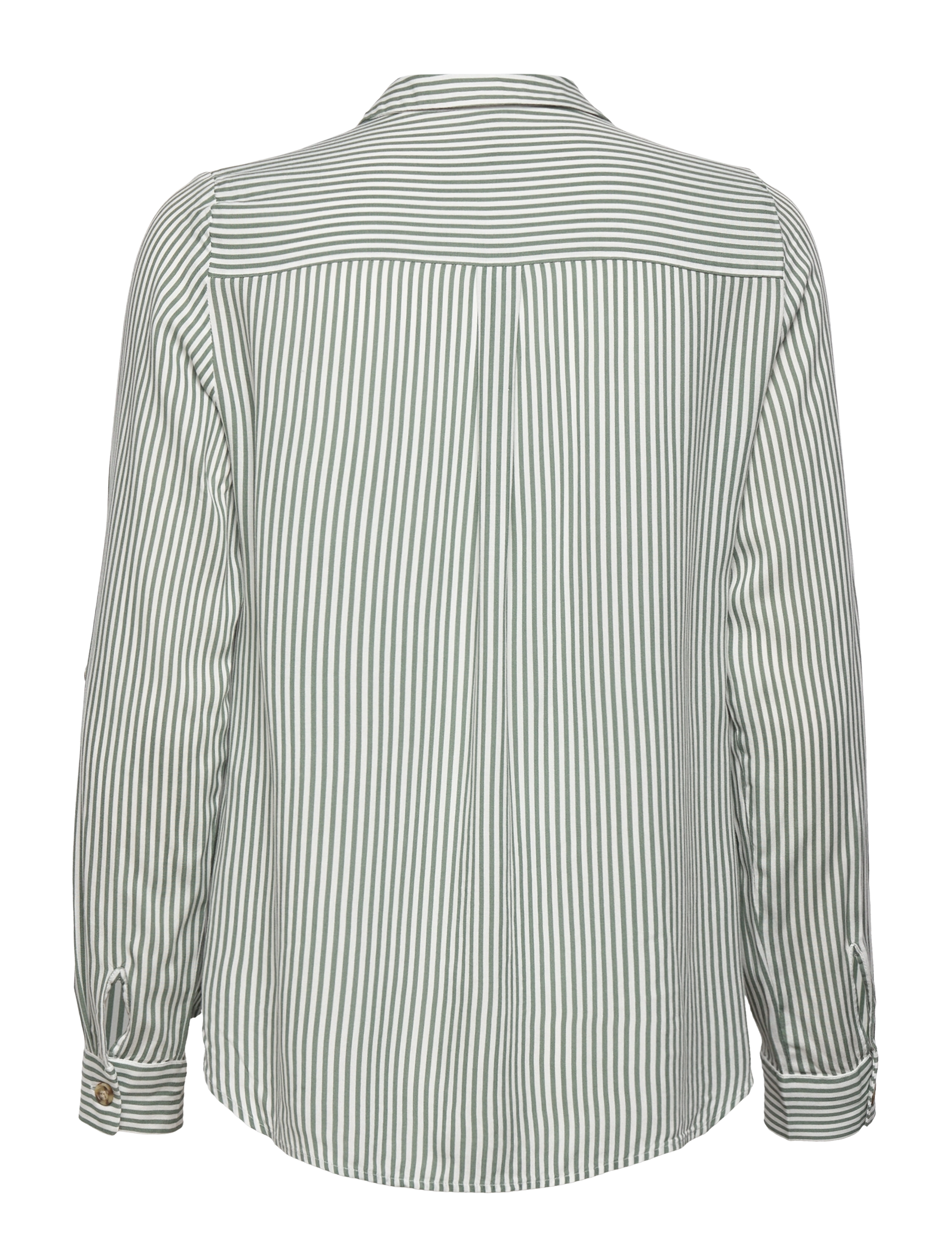 Vero Moda - VMBUMPY L/S SHIRT NEW WVN GA NOOS - långärmade skjortor - laurel wreath - 2