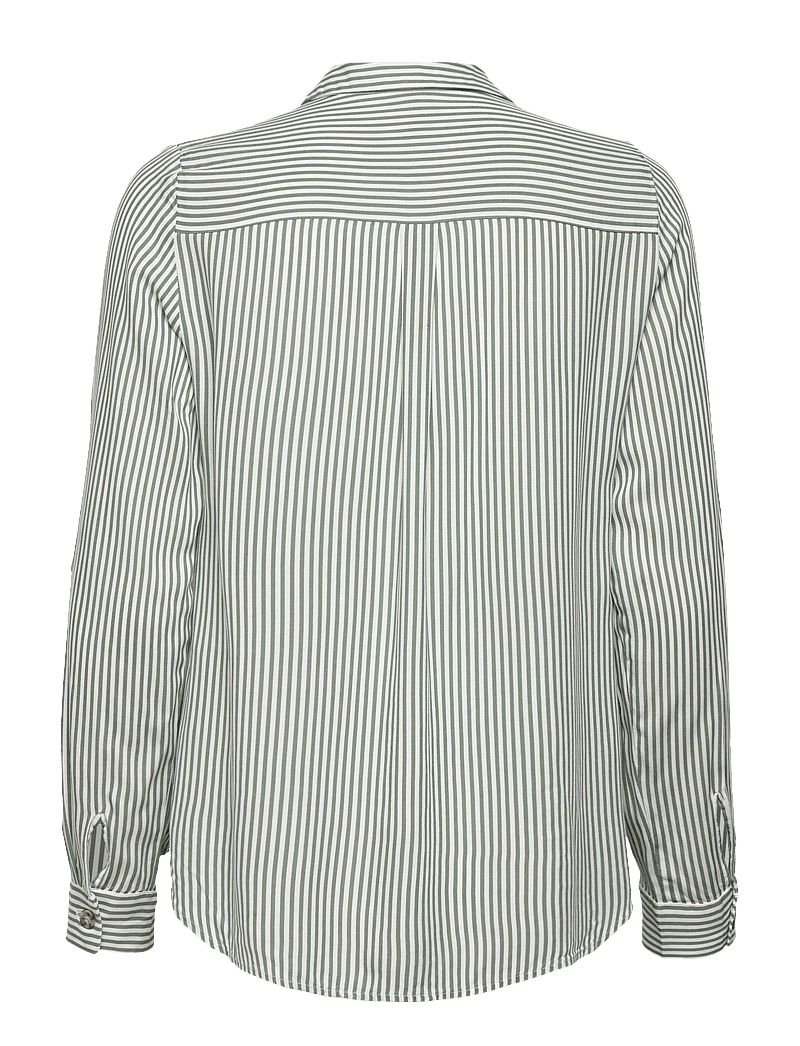 Vero Moda - VMBUMPY L/S SHIRT NEW WVN GA NOOS - långärmade skjortor - laurel wreath - 2