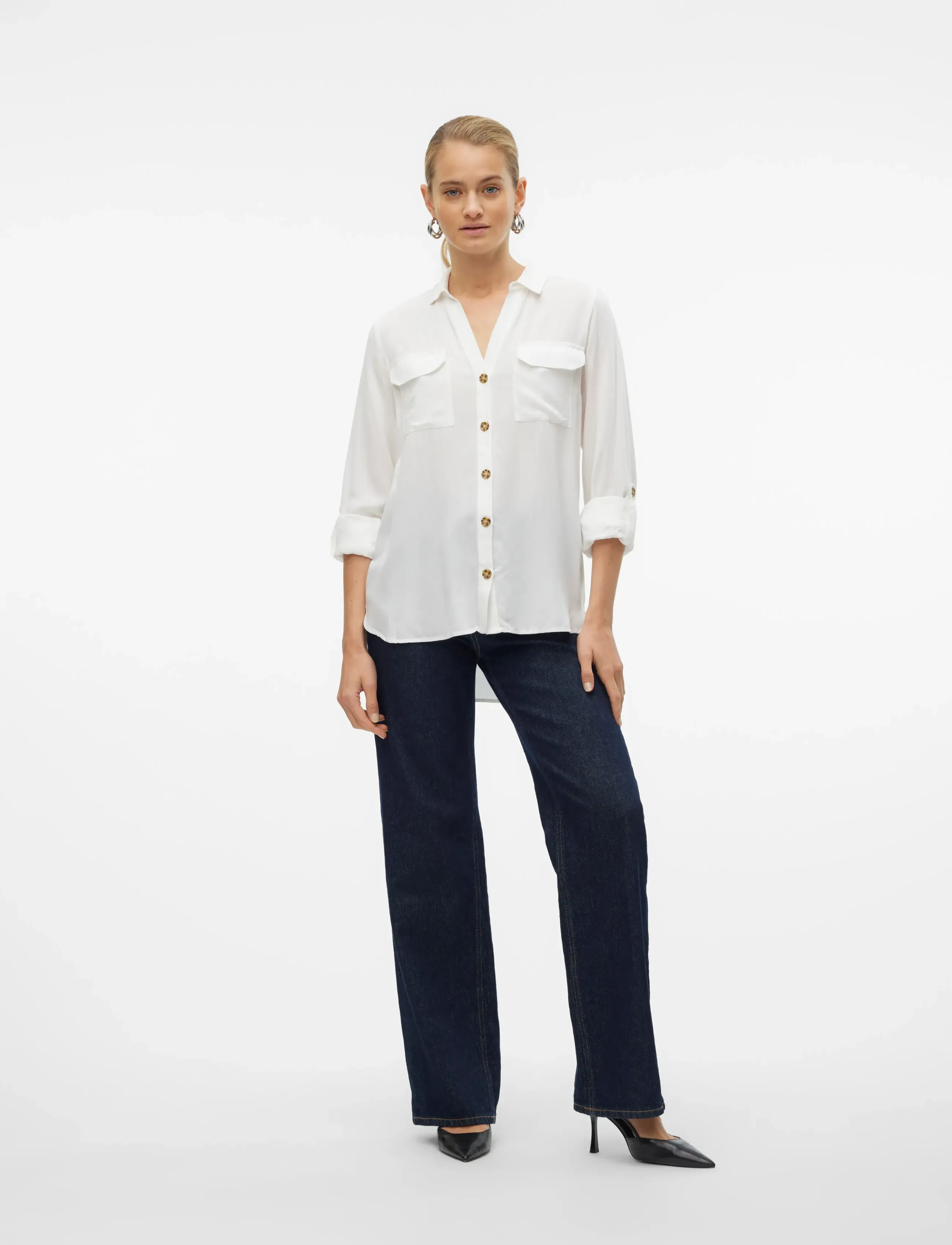 VERO MODA Vmbumpy L/S Shirt New Wvn Noos skjortor dam – bild 3