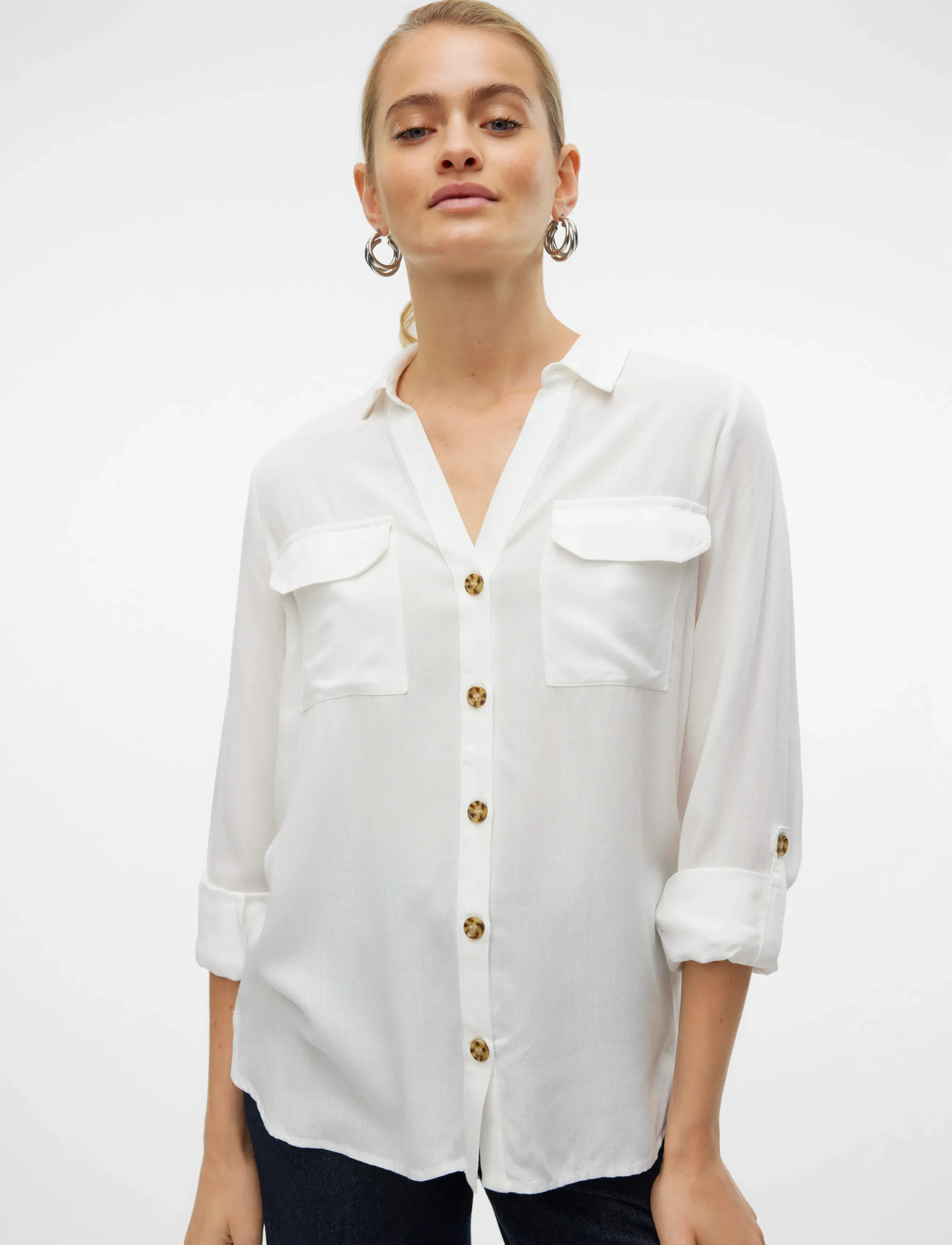 VERO MODA Vmbumpy L/S Shirt New Wvn Noos skjortor dam – bild 4