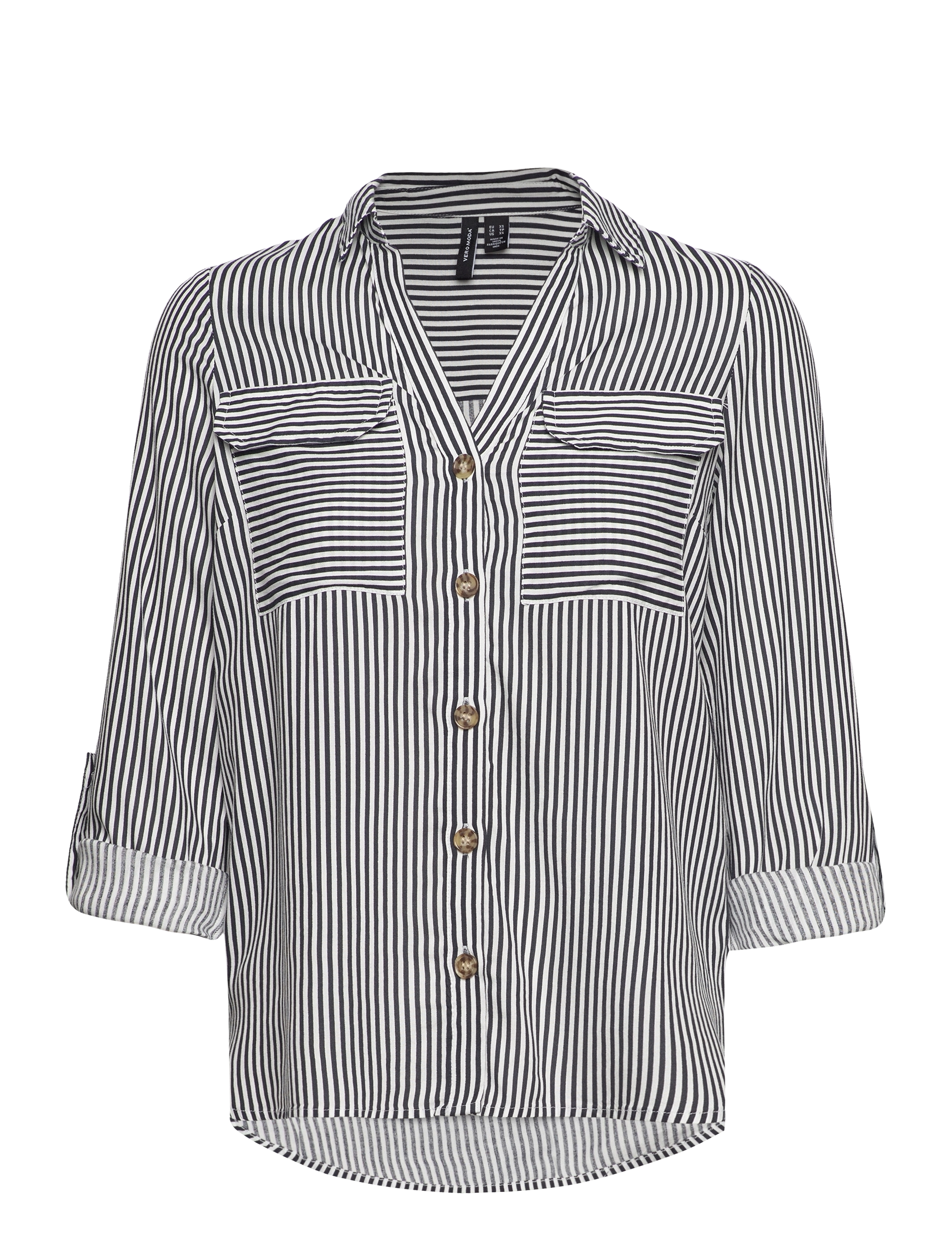 Vero Moda - VMBUMPY L/S SHIRT NEW WVN NOOS - pikkade varrukatega särgid - snow white - 3