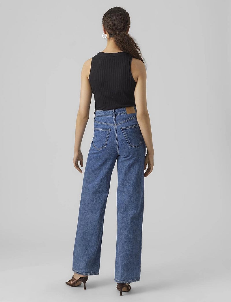 Vero Moda - VMLAVENDER SL TOP VMA JRS NOOS - linnen - black - 3