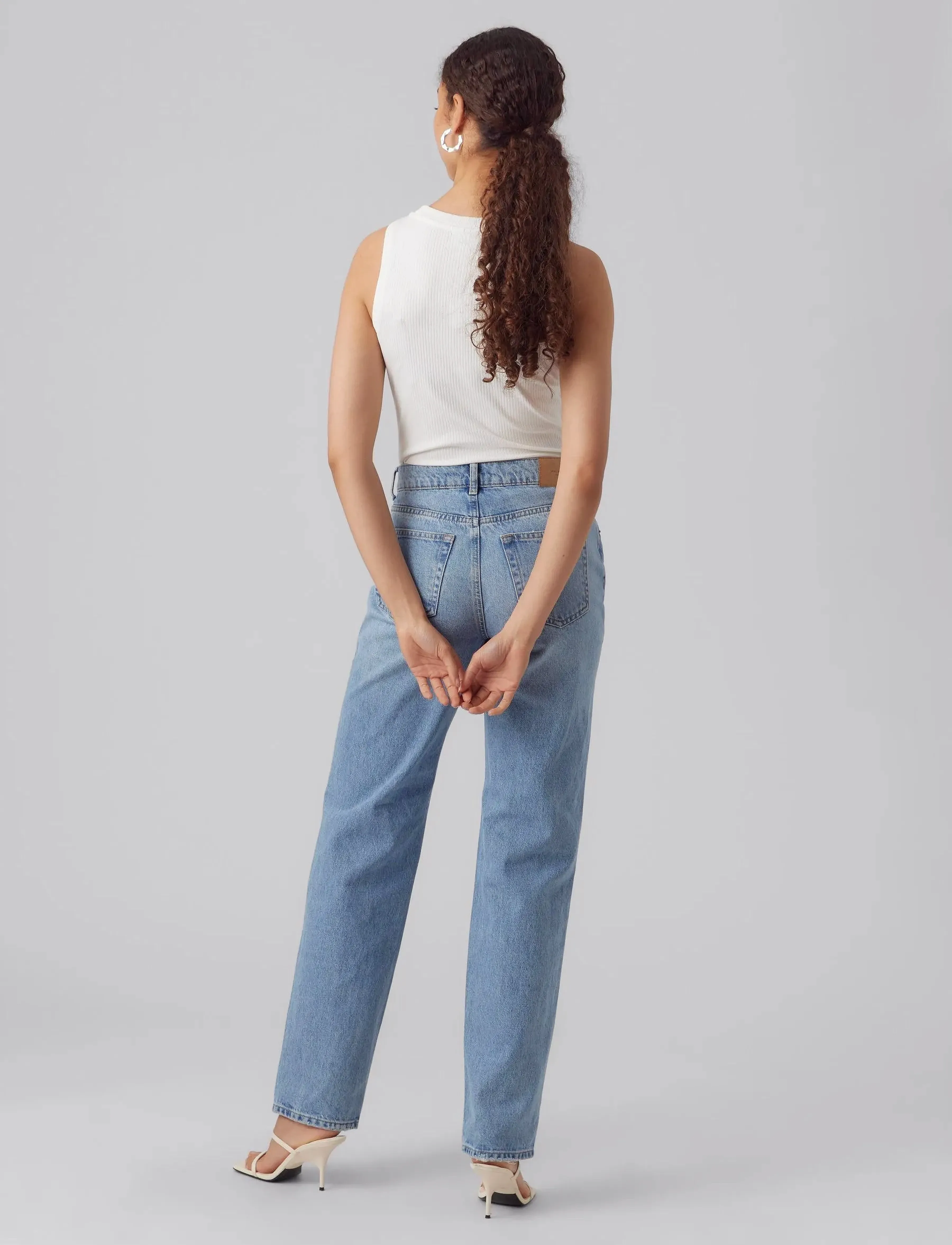 Vero Moda - VMLAVENDER SL TOP VMA JRS NOOS - hihattomat paidat - snow white - 3