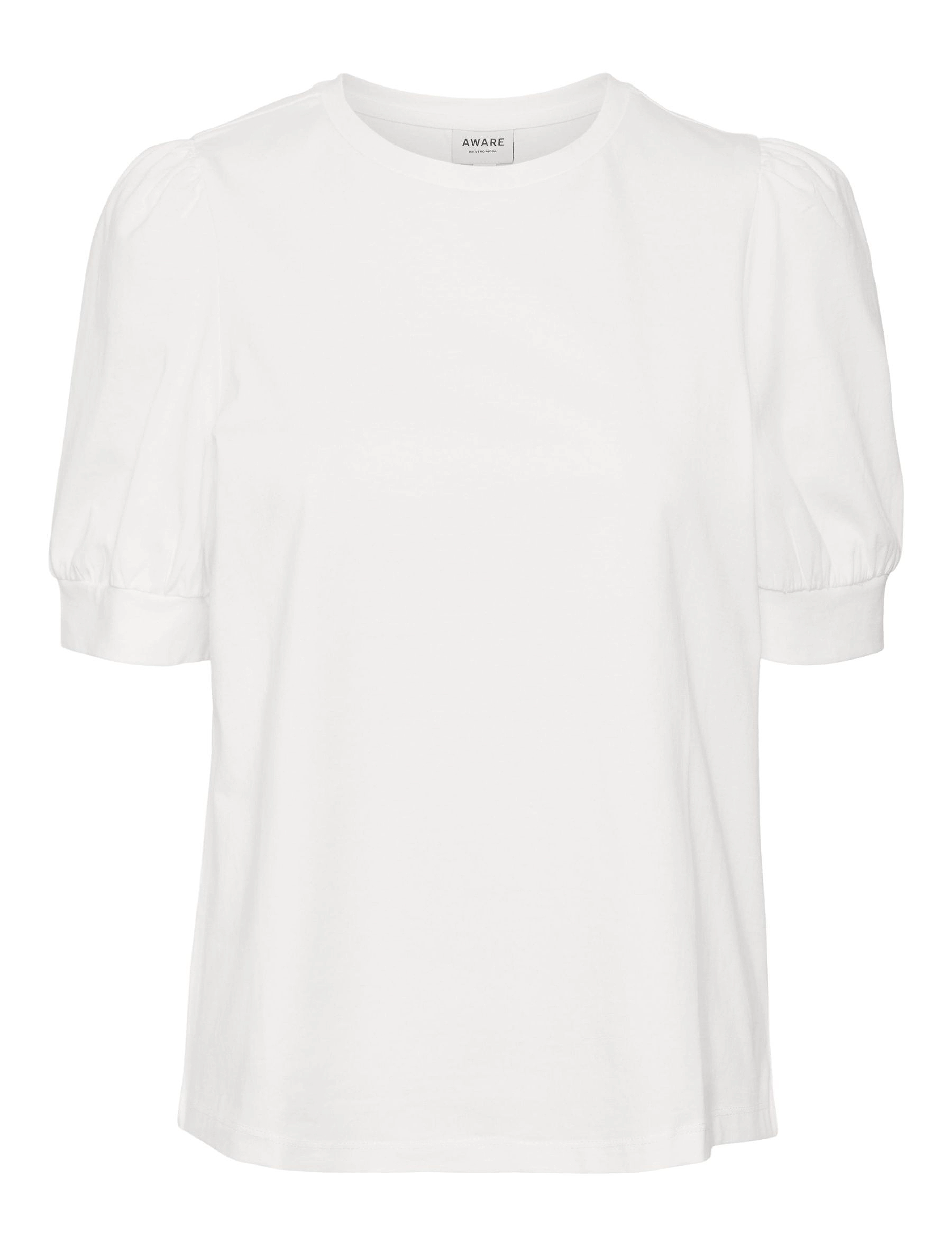 Vero Moda AWKERRY 2/4 O-NECK TOP NOOS - Kläder - BRIGHT WHITE / white