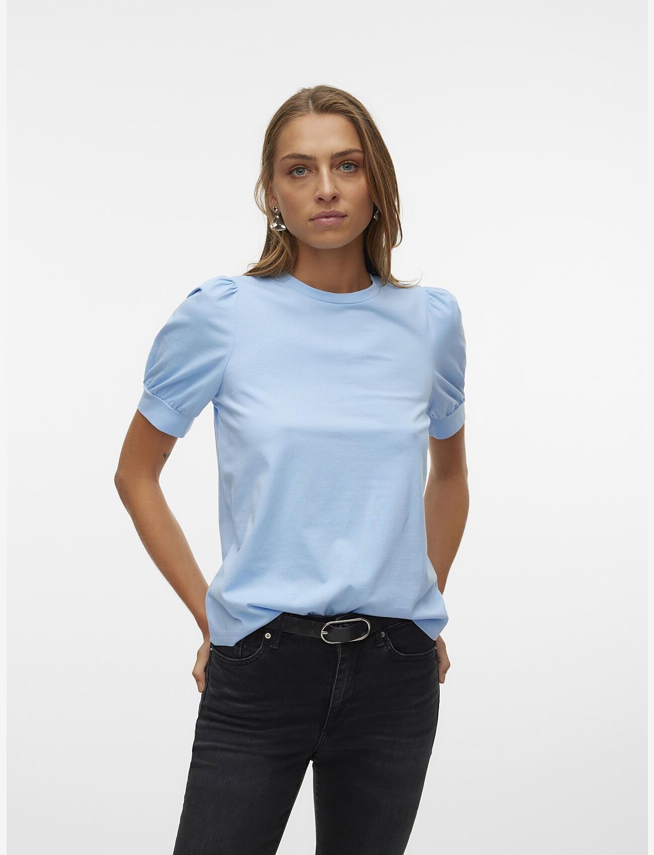 Vero Moda - AWKERRY 2/4 O-NECK TOP NOOS - t-shirts - dutch canal - 0